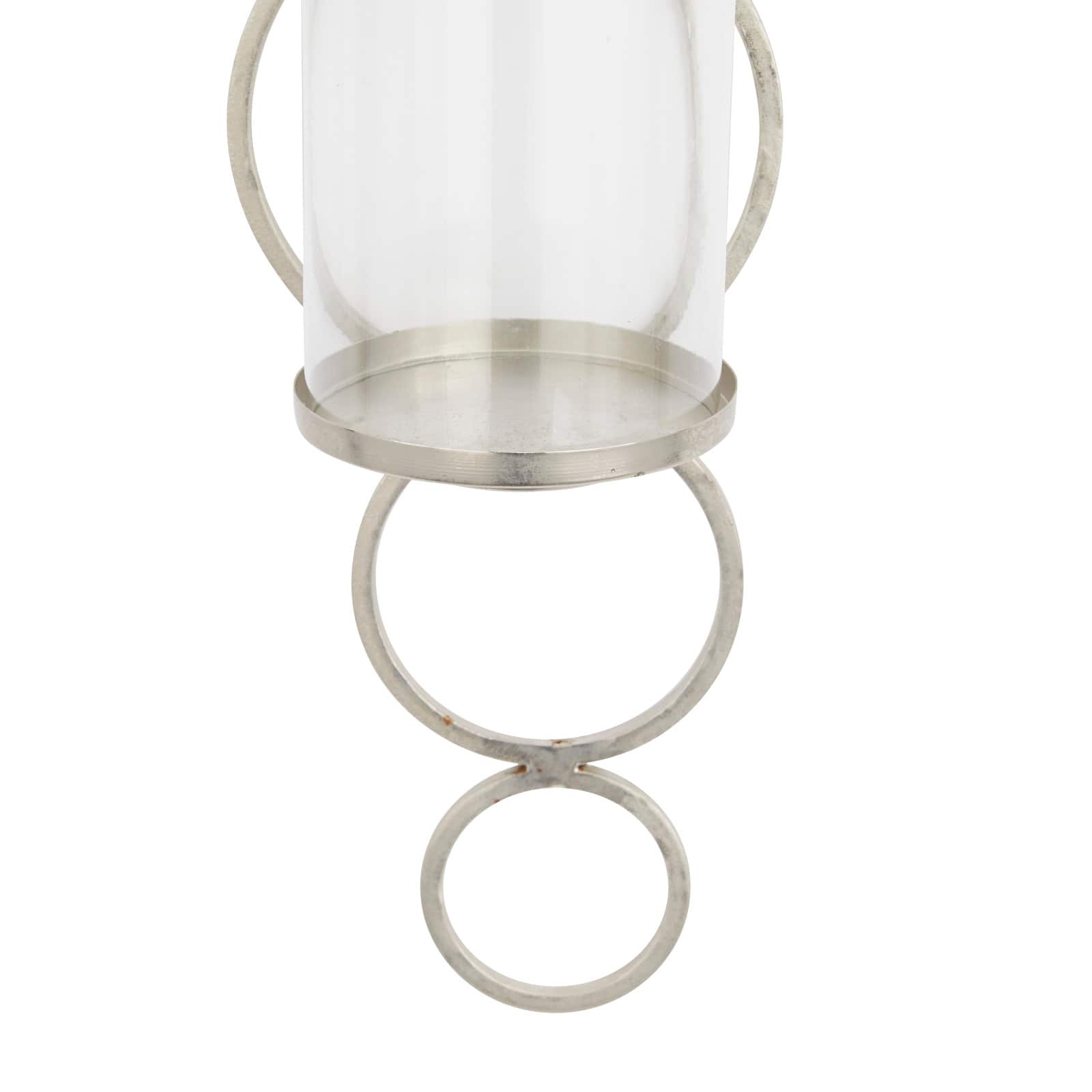 CosmoLiving by Cosmopolitan 25" Silver Modern Wall Sconce
