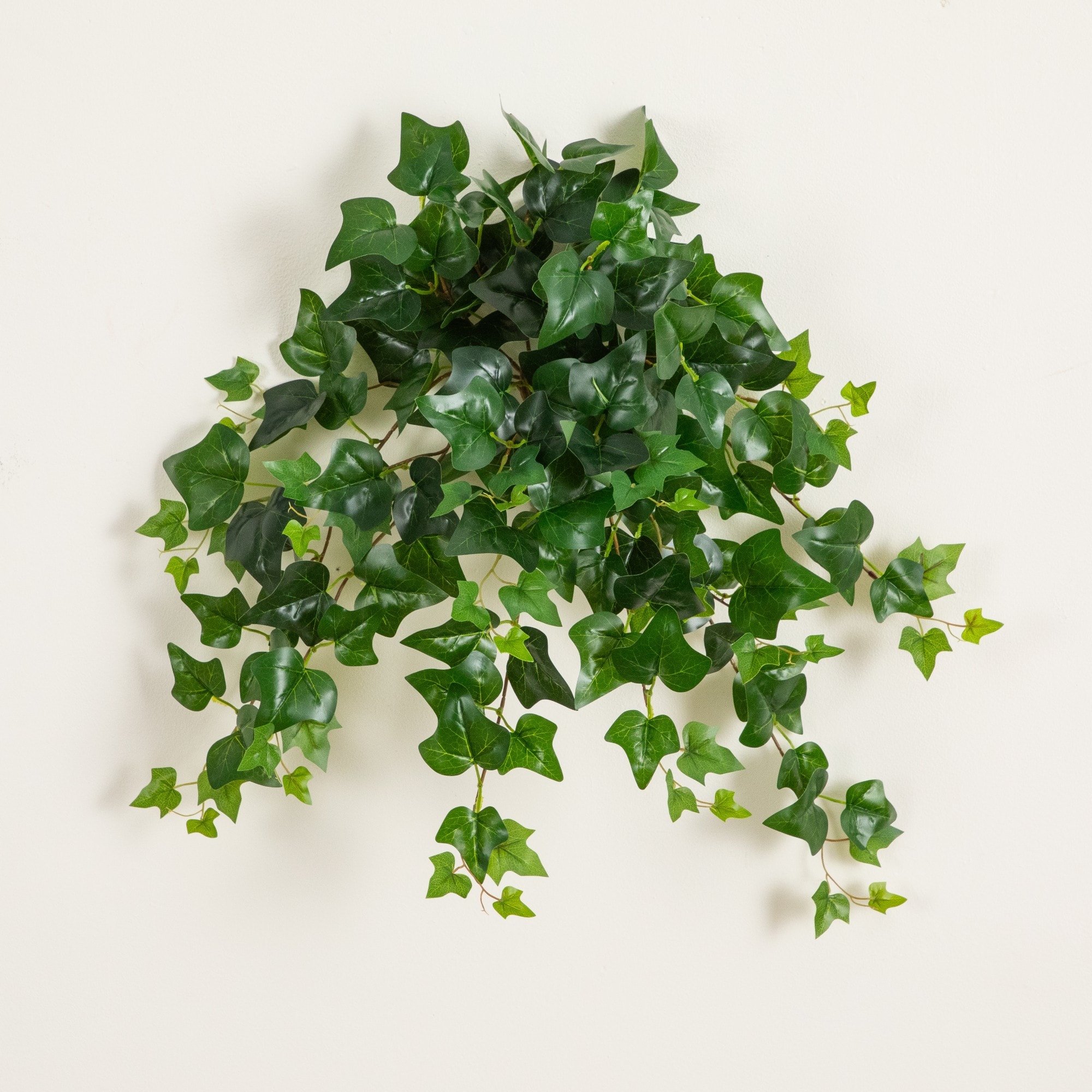 24" UV Resistant Artificial Puff Ivy Hanging Plant (Indoor/Outdoor) - Set of 3