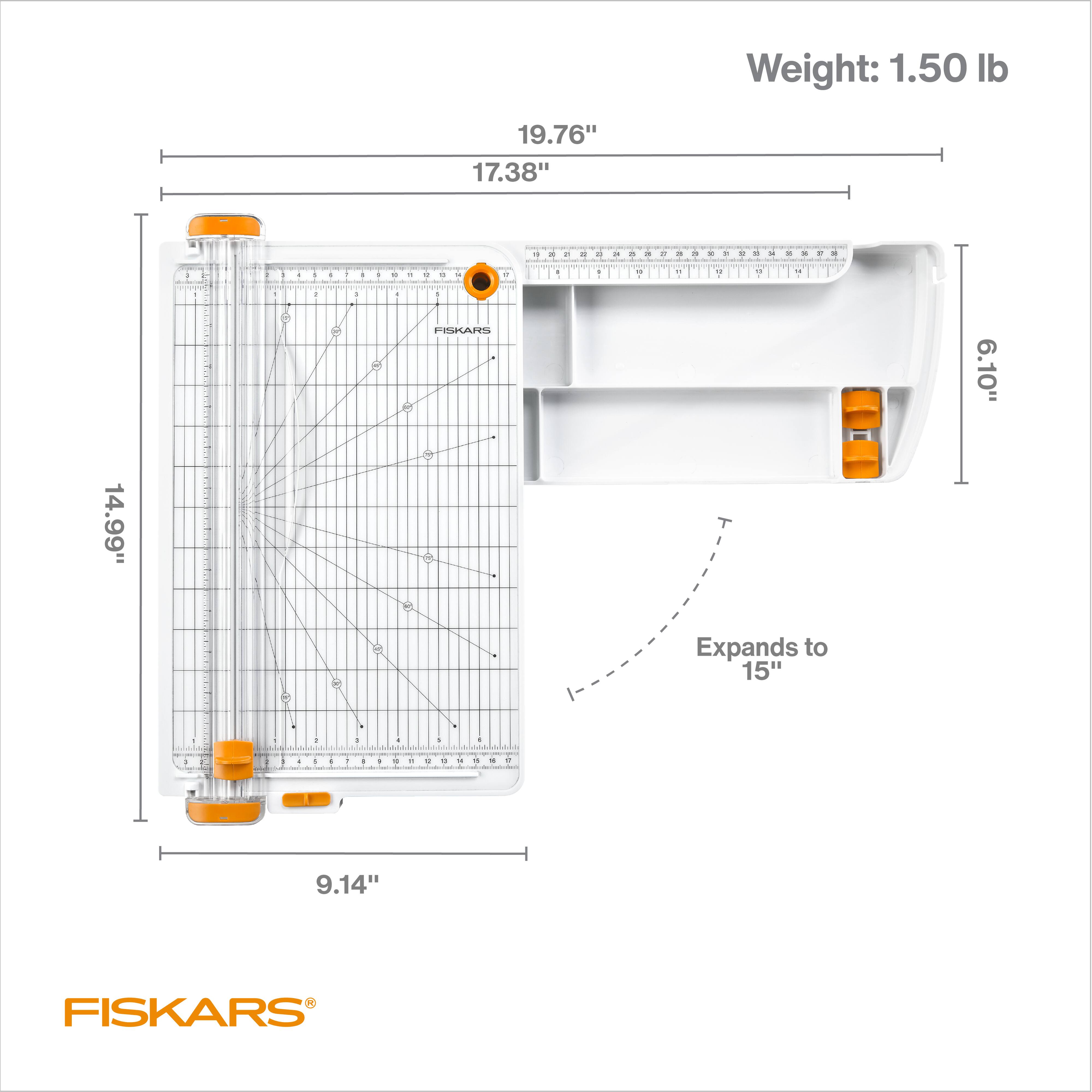 Fiskars® SureCut™ Deluxe Trimmer with Built-In Storage