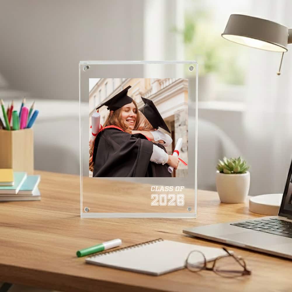 6" x 8" Clear Engravable 2026 Float Frame, Graduation by Ashland®