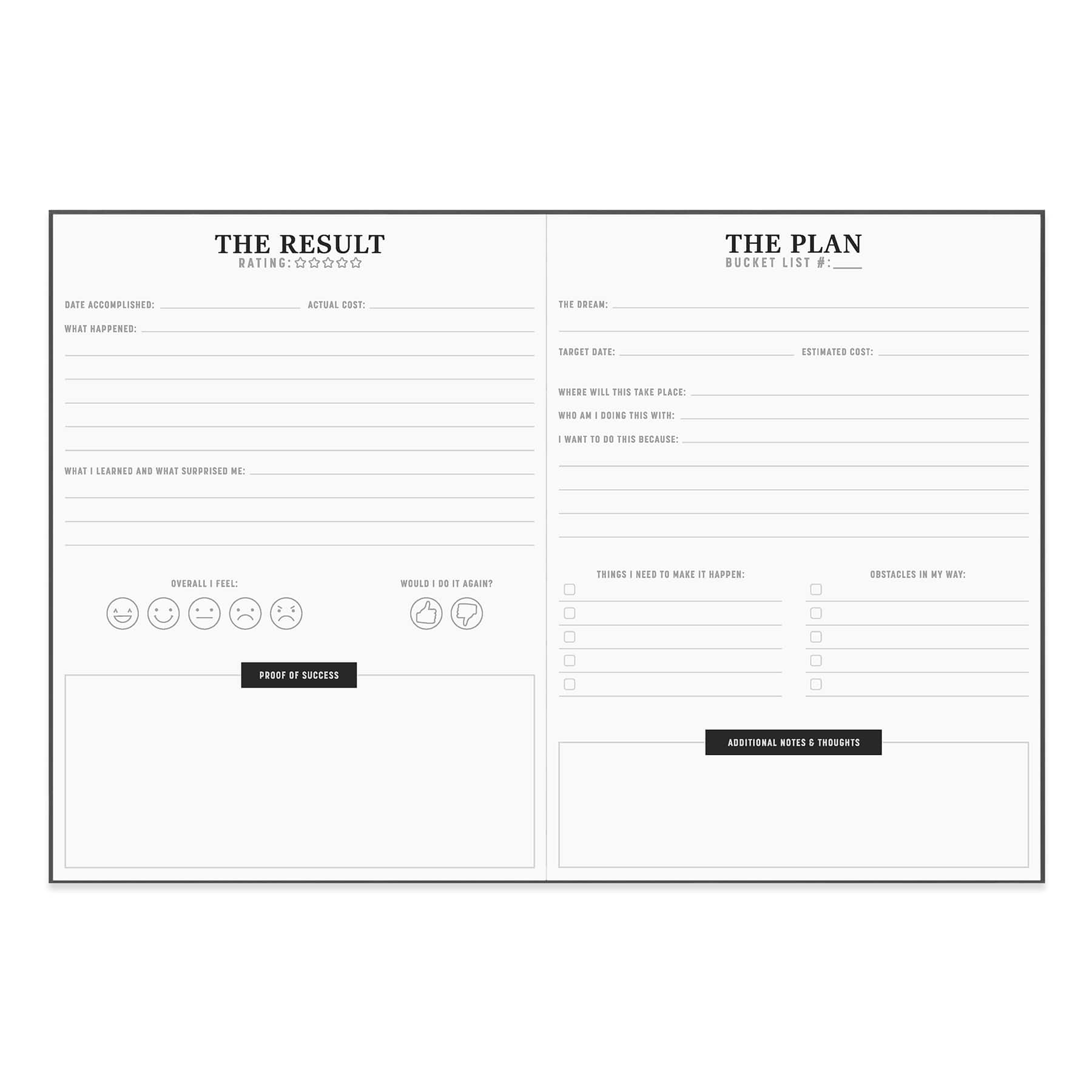 6" x 8" Bucket List Guided Journal by Recollections™