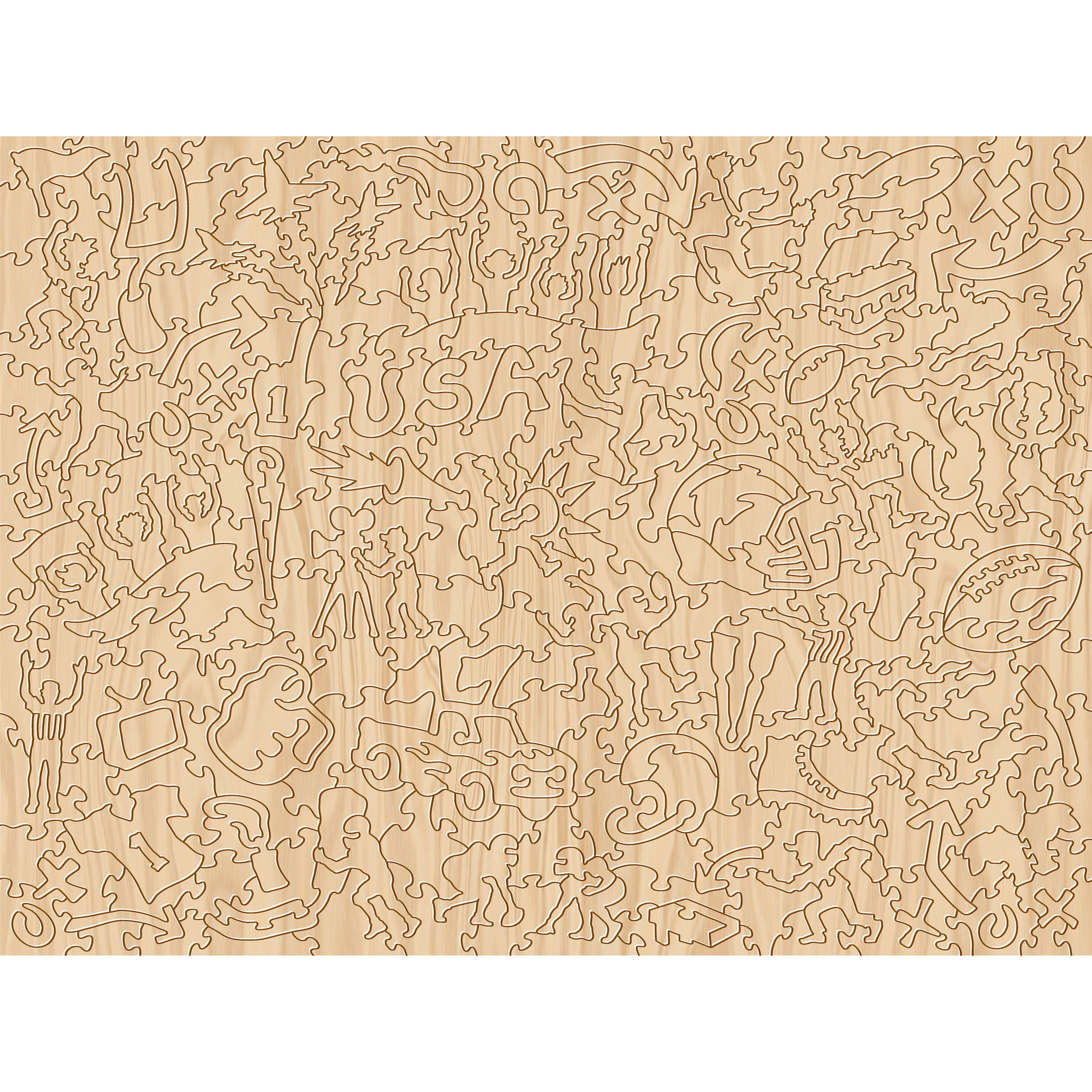 Retro Series Wooden Puzzle