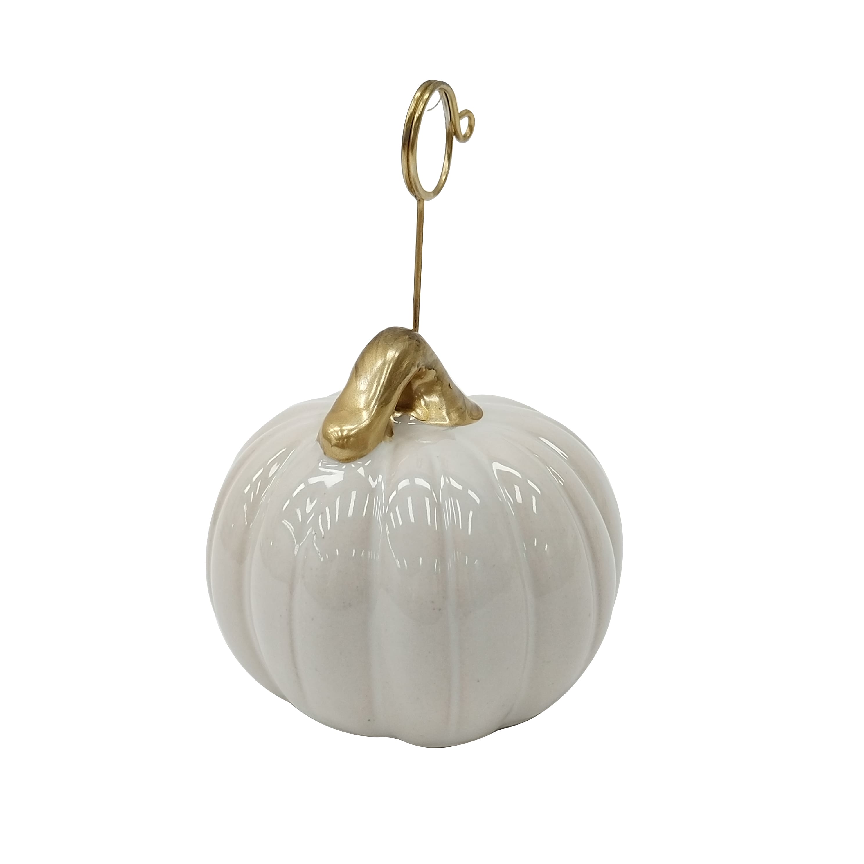 4.5" Ceramic Pumpkin Place Card Holder by Ashland®