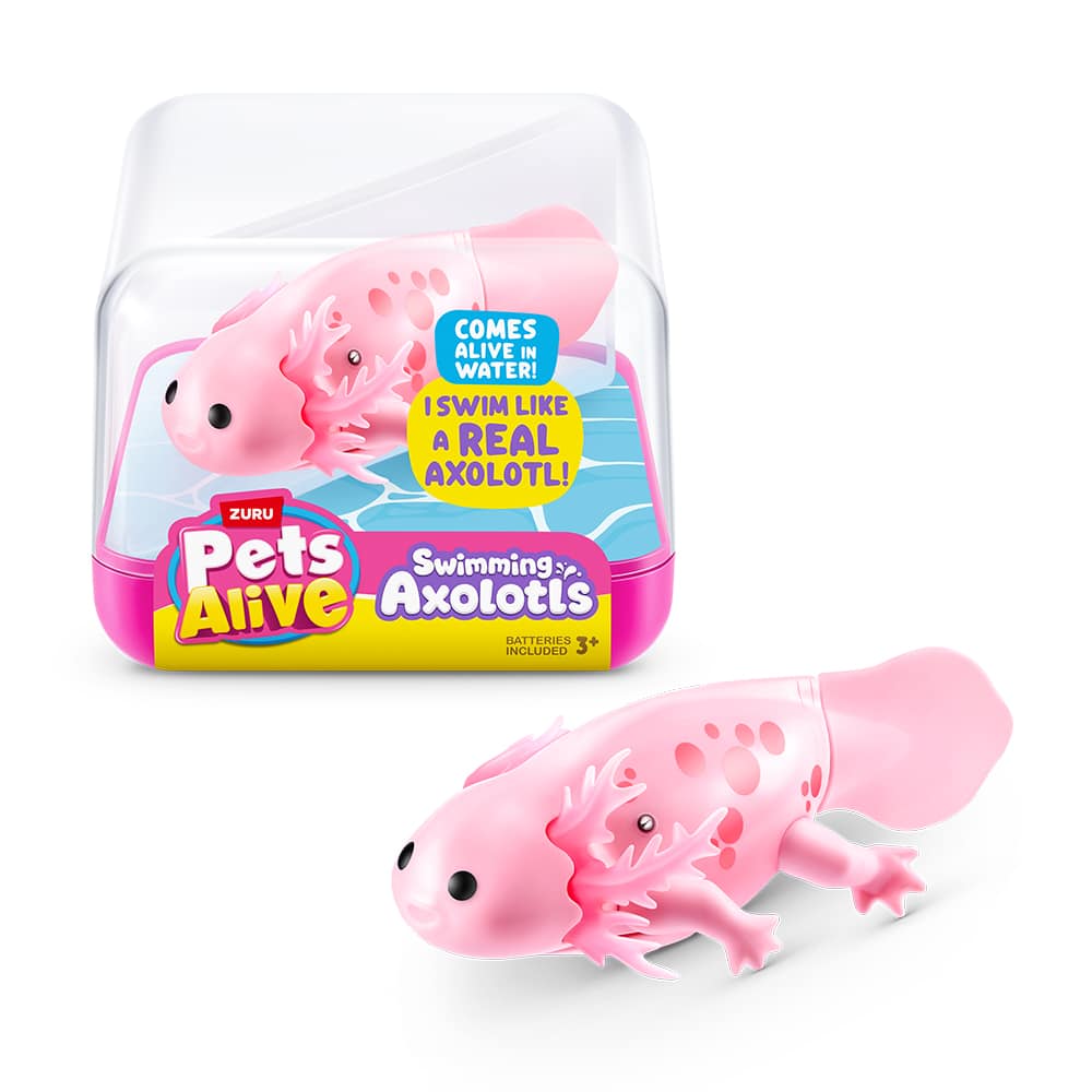 Assorted Zuru Pets Alive Swimming Axolotl Toy, 1pc.