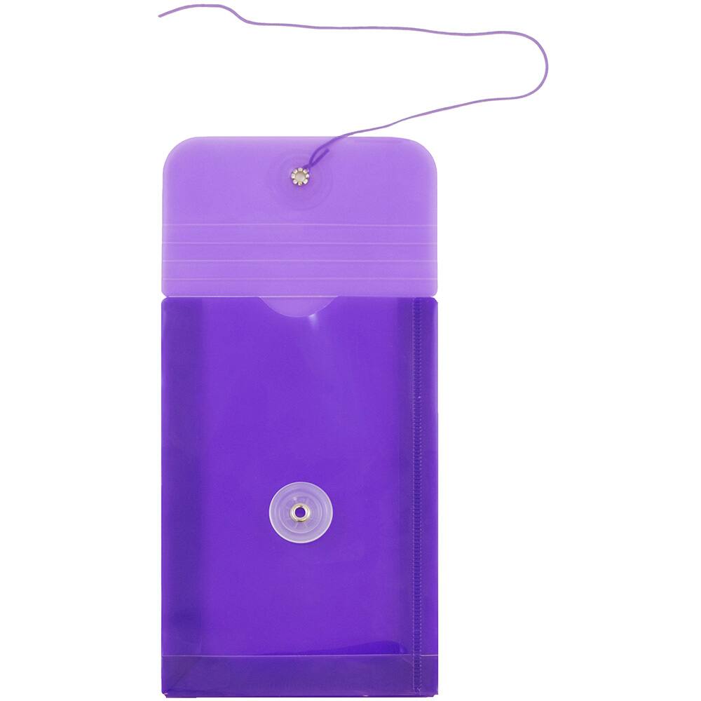 JAM Paper 4.25" x 6.25" Plastic Button & String Tie Closure Envelopes