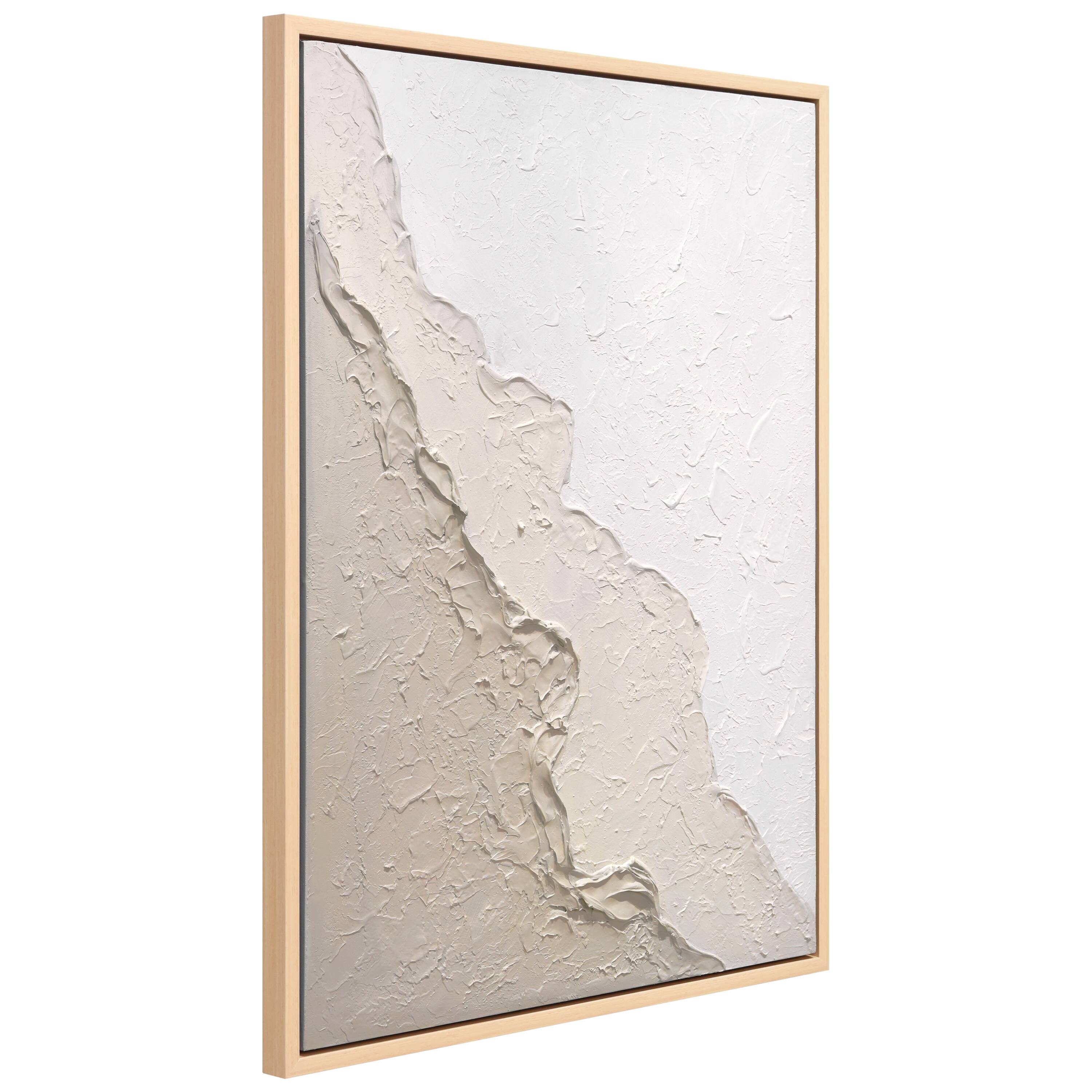 Empire Art Direct 30" x 40" Natural Flow Heavily Textured Hand Painted Framed Canvas Wall Art