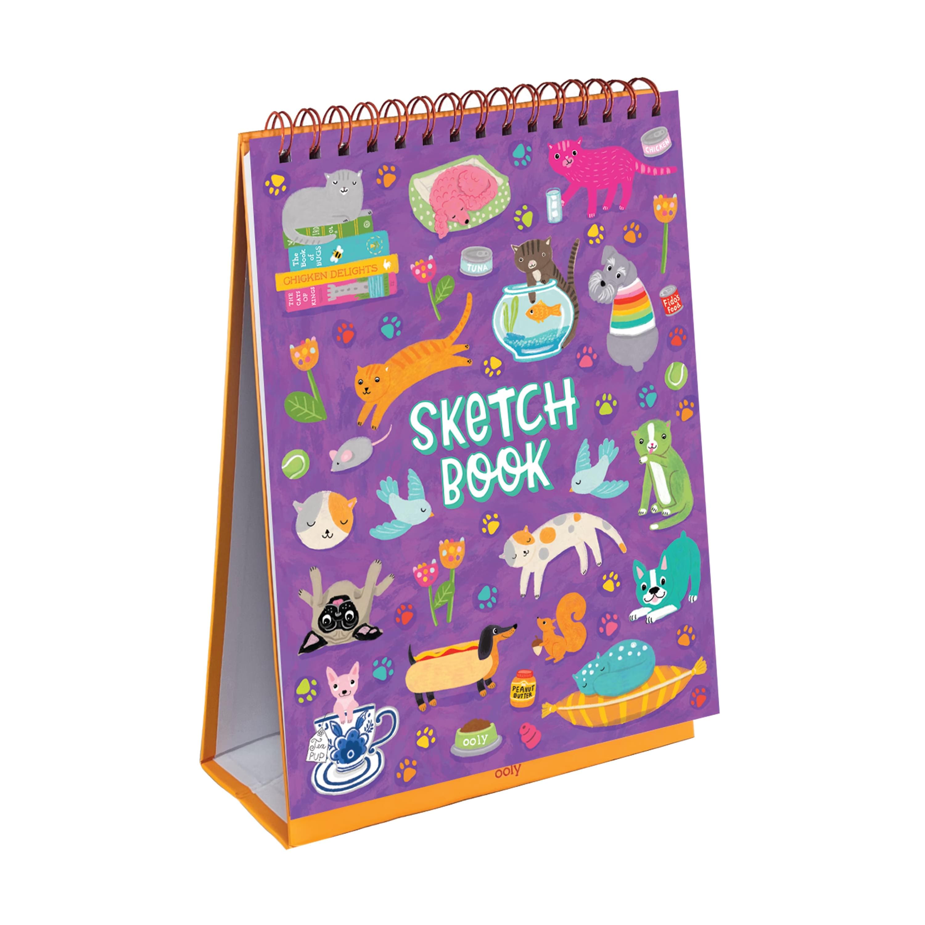 OOLY Sketch & Show Standing Sketchbook: Pets at Play