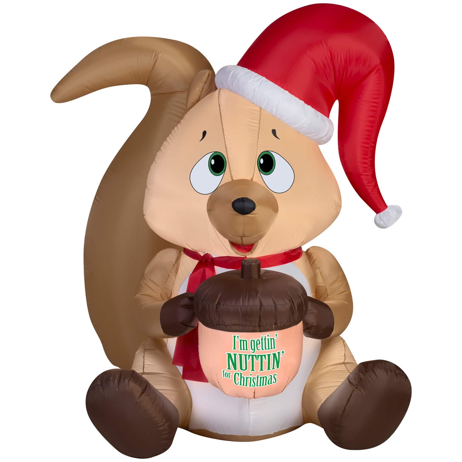 5ft. Airblown® Inflatable Christmas Squirrel with Acorn