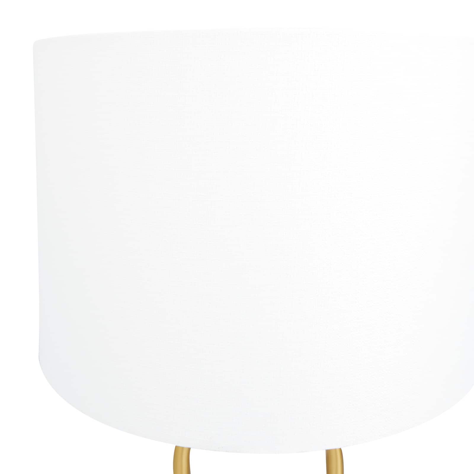 Gold Modern Table Lamp, 7" x 7" x 19"