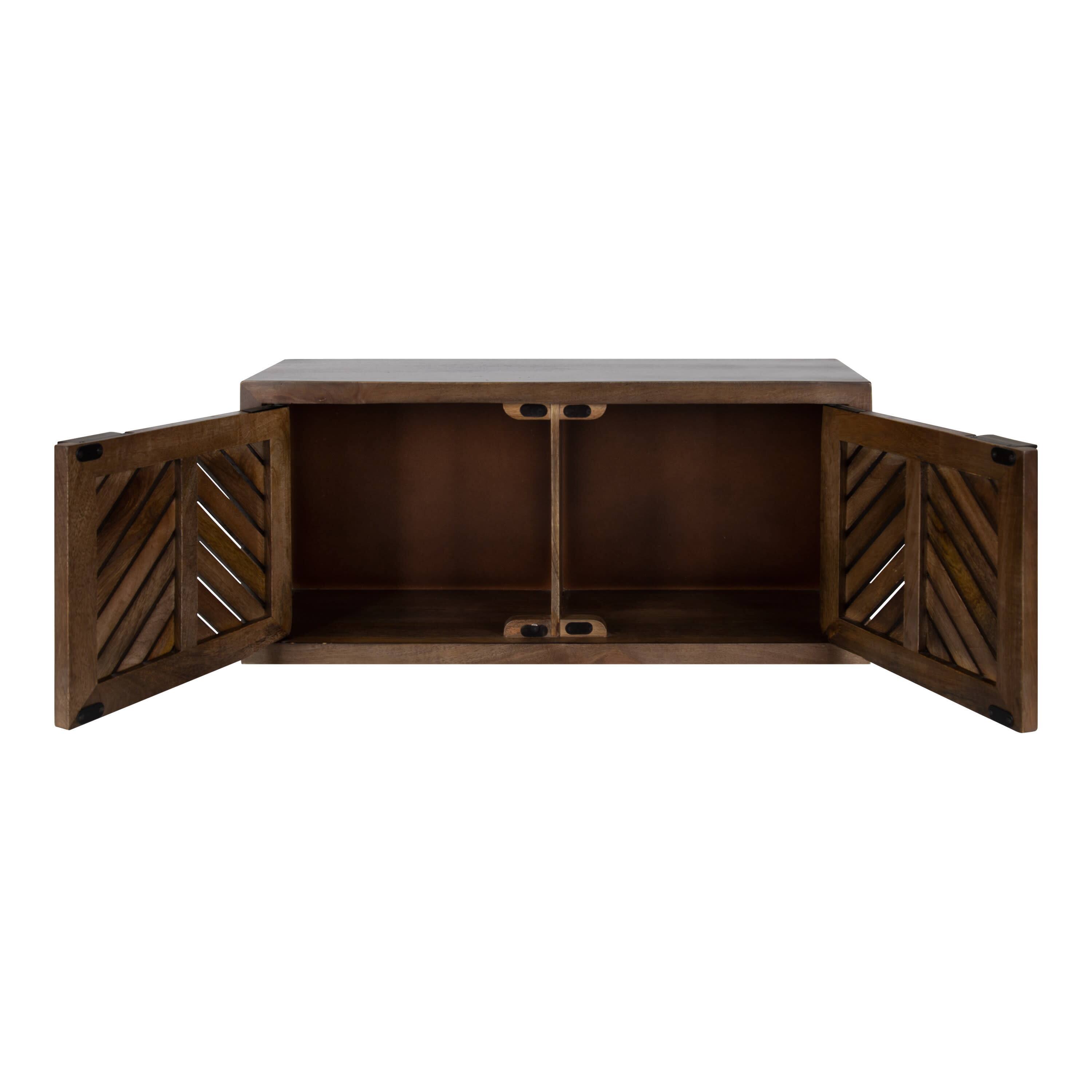 Kate and Laurel Mezzeta Decorative Wood Wall Cabinet
