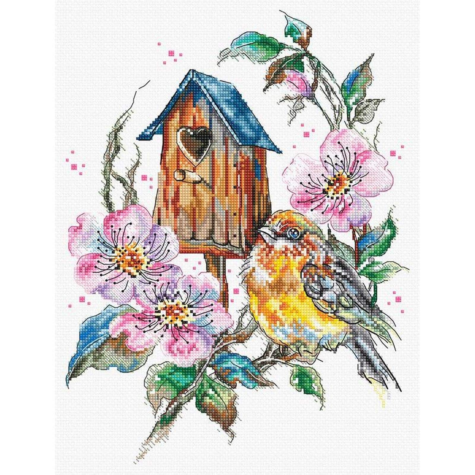 LetiStitch Feathery Wonder Counted Cross Stitch Kit