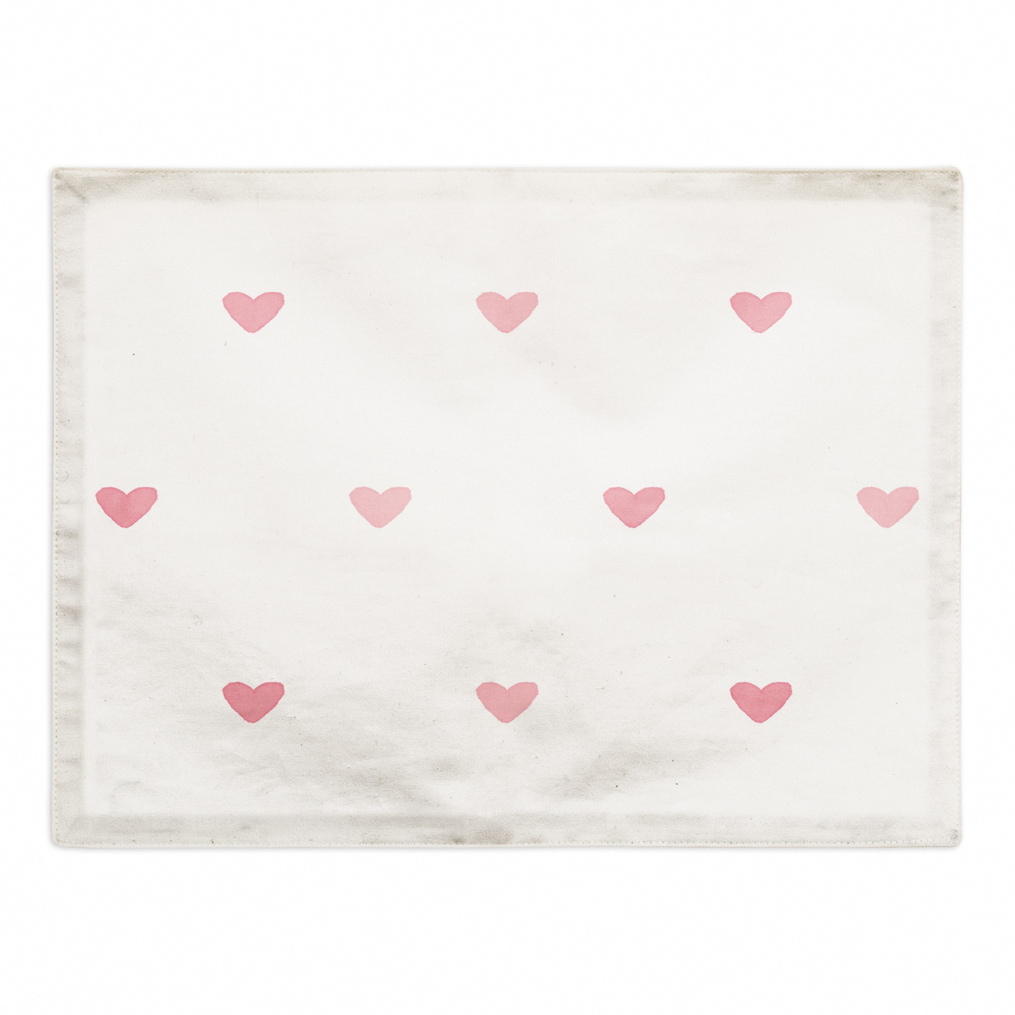 Simple Heart Pattern 18" x 14" Cotton Twill Placemat