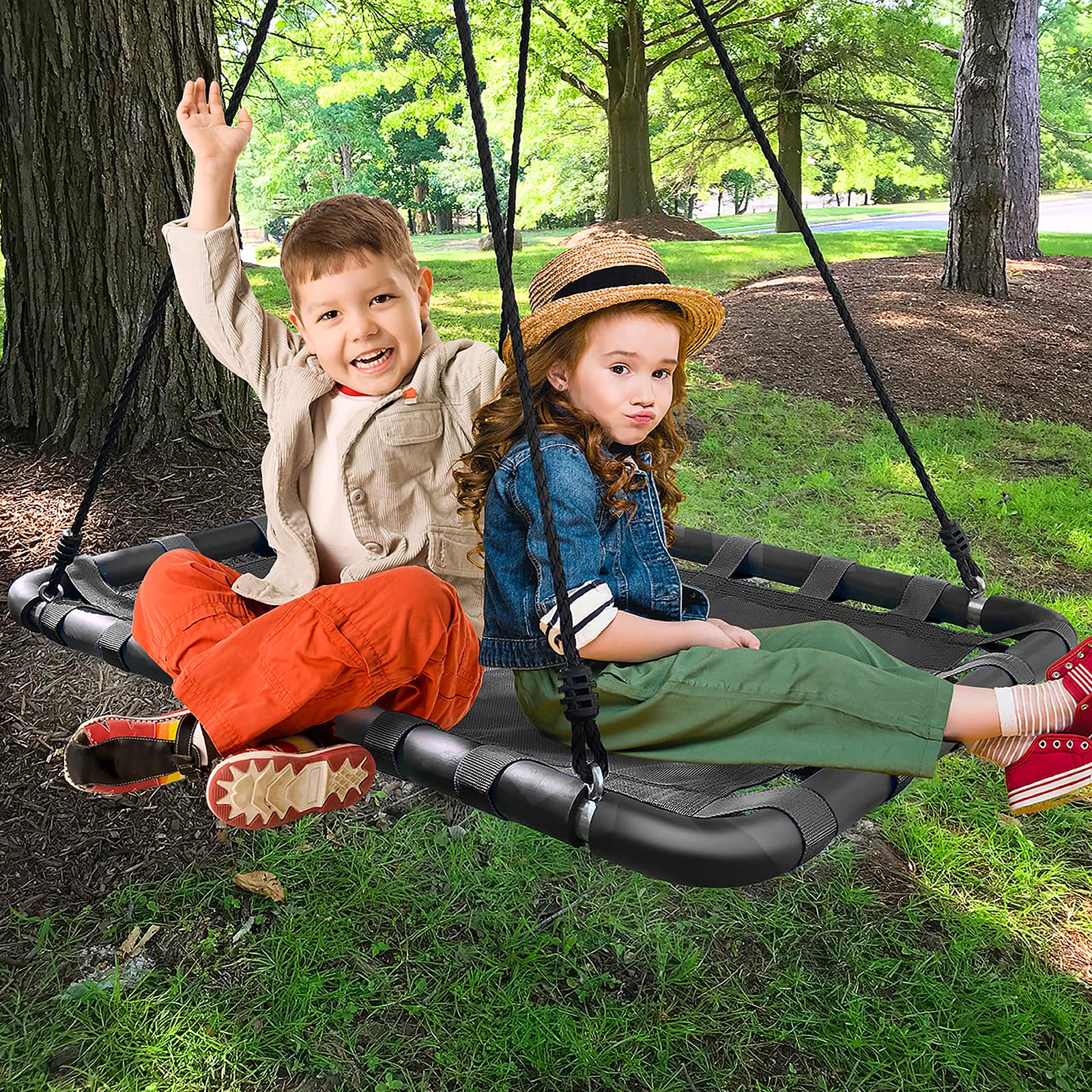 Sorbus Rectangular Platform Swing