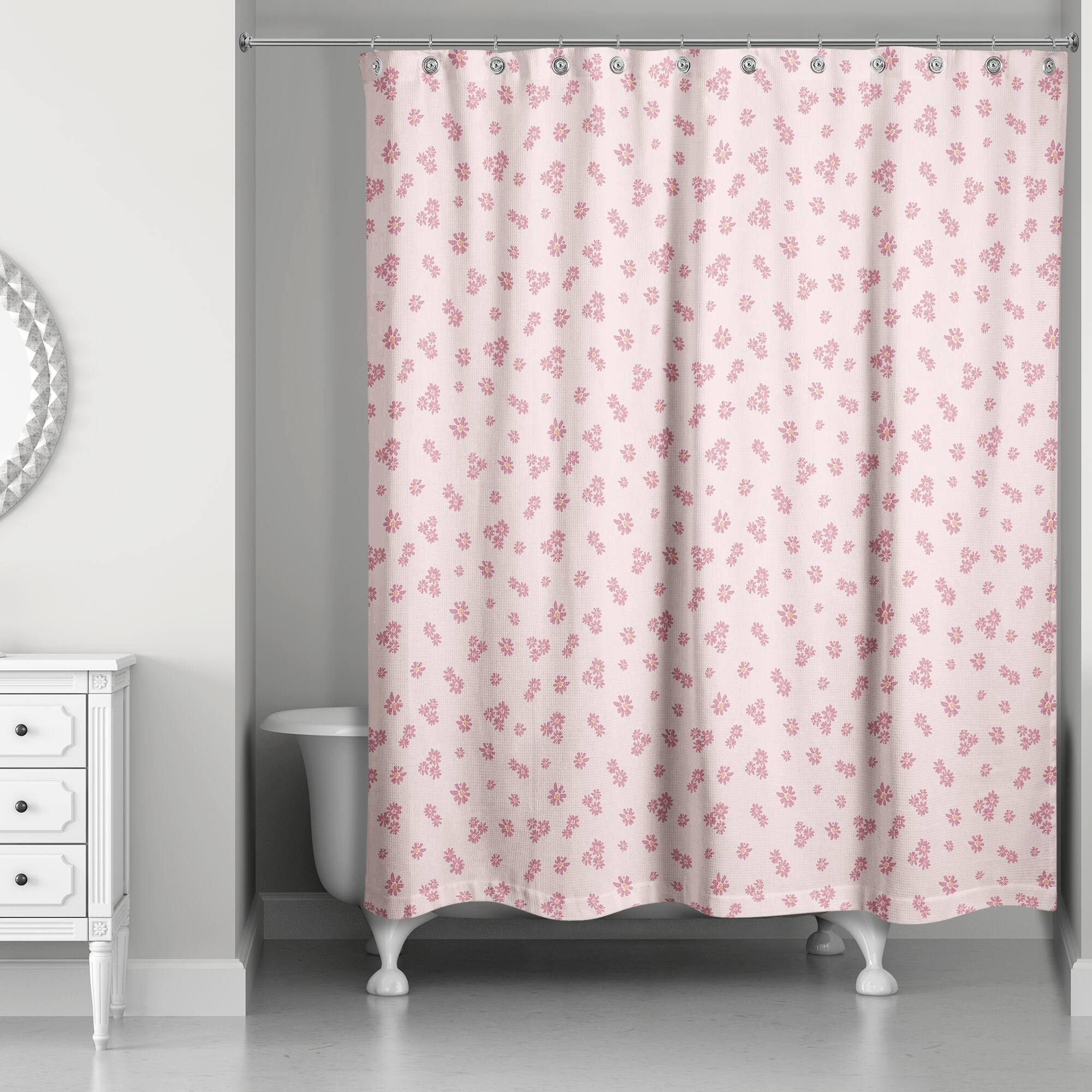Daisy Pattern Shower Curtain