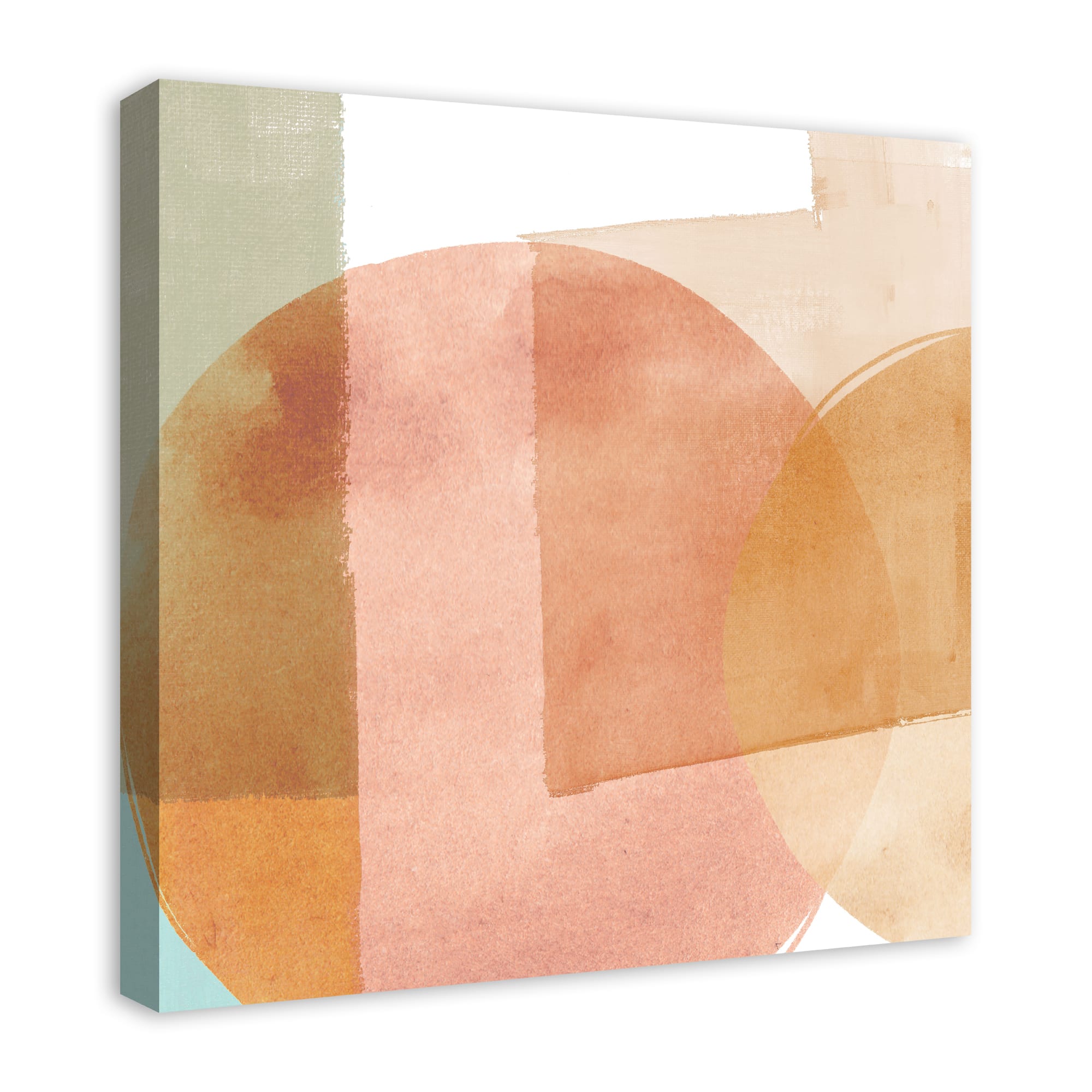 Modern Watercolor Shapes 24" x 24" Canvas Wall Art