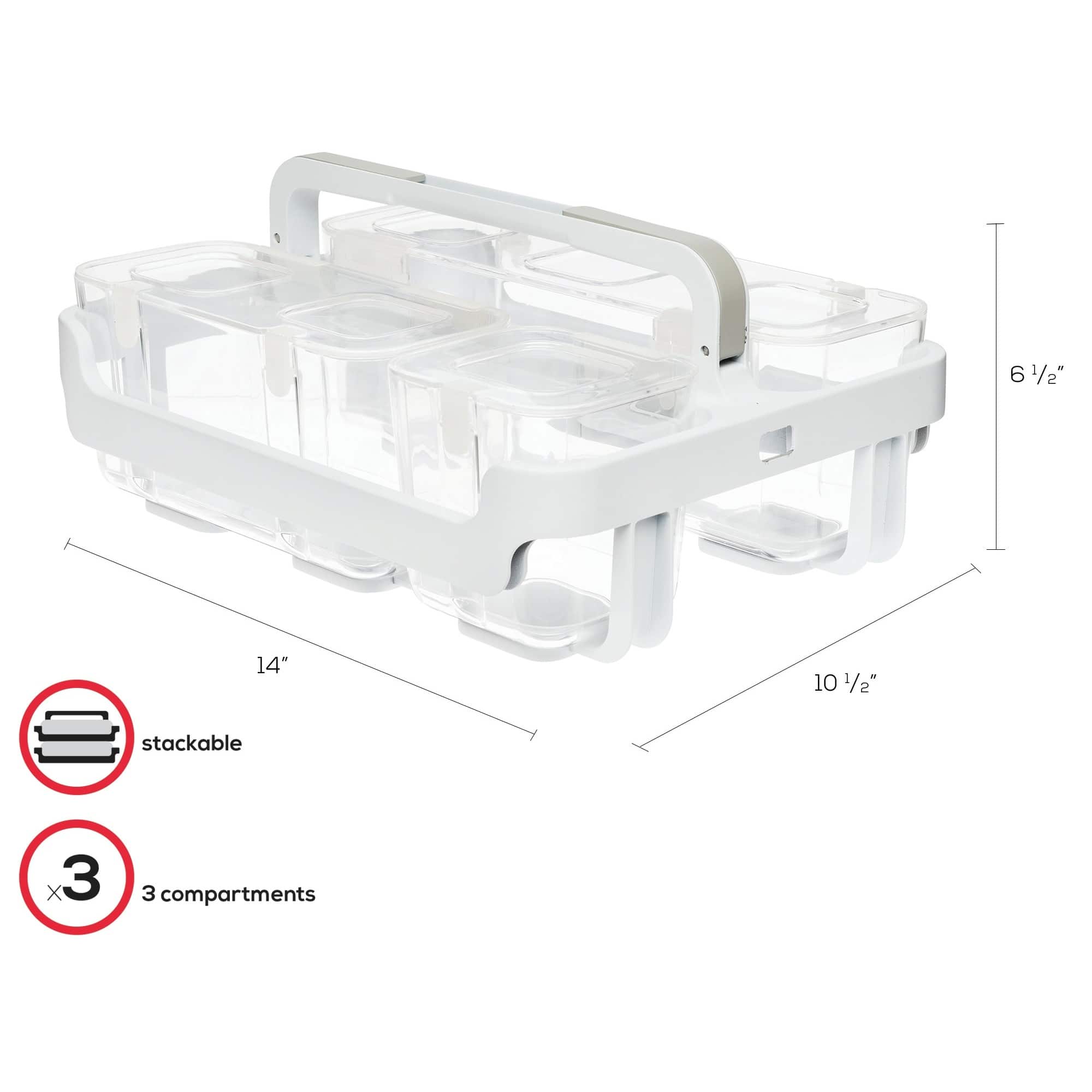 Deflecto® Caddy Organizer with Compartments