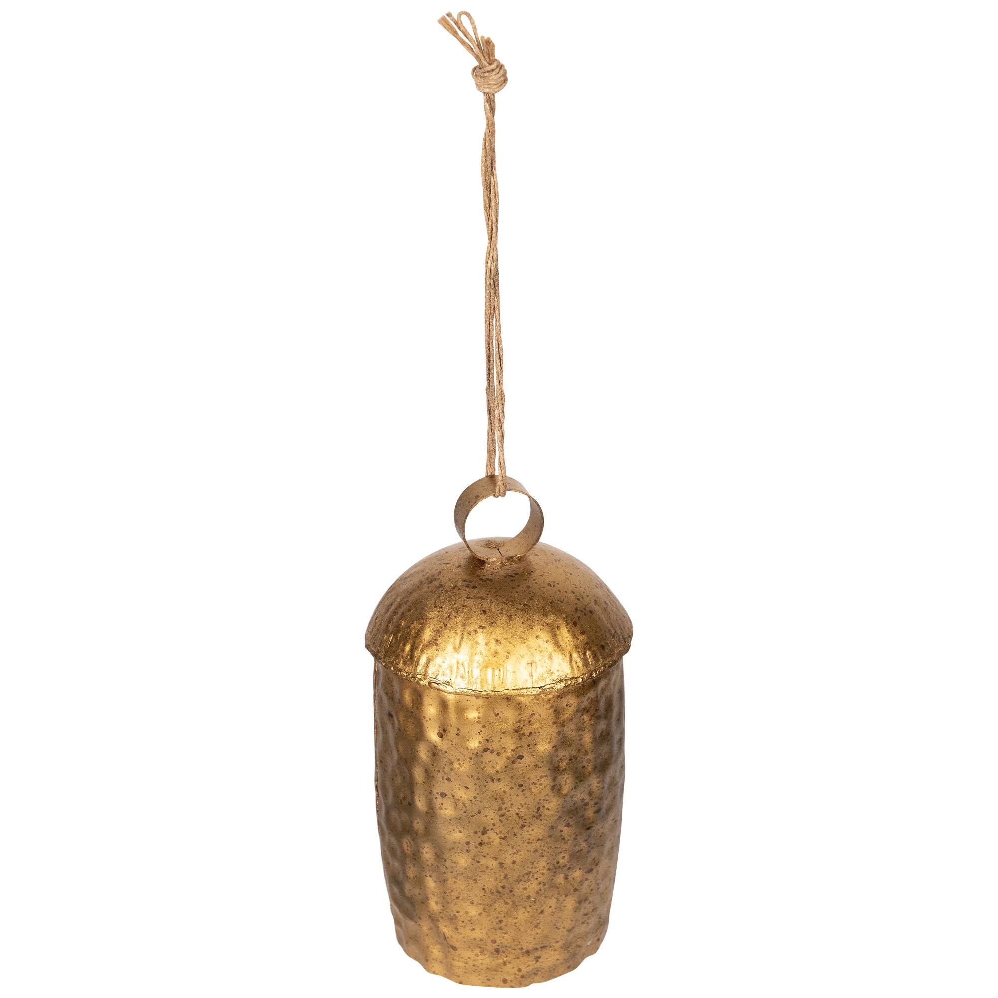 Hammered Iron Dome Bells Christmas Decorations Set