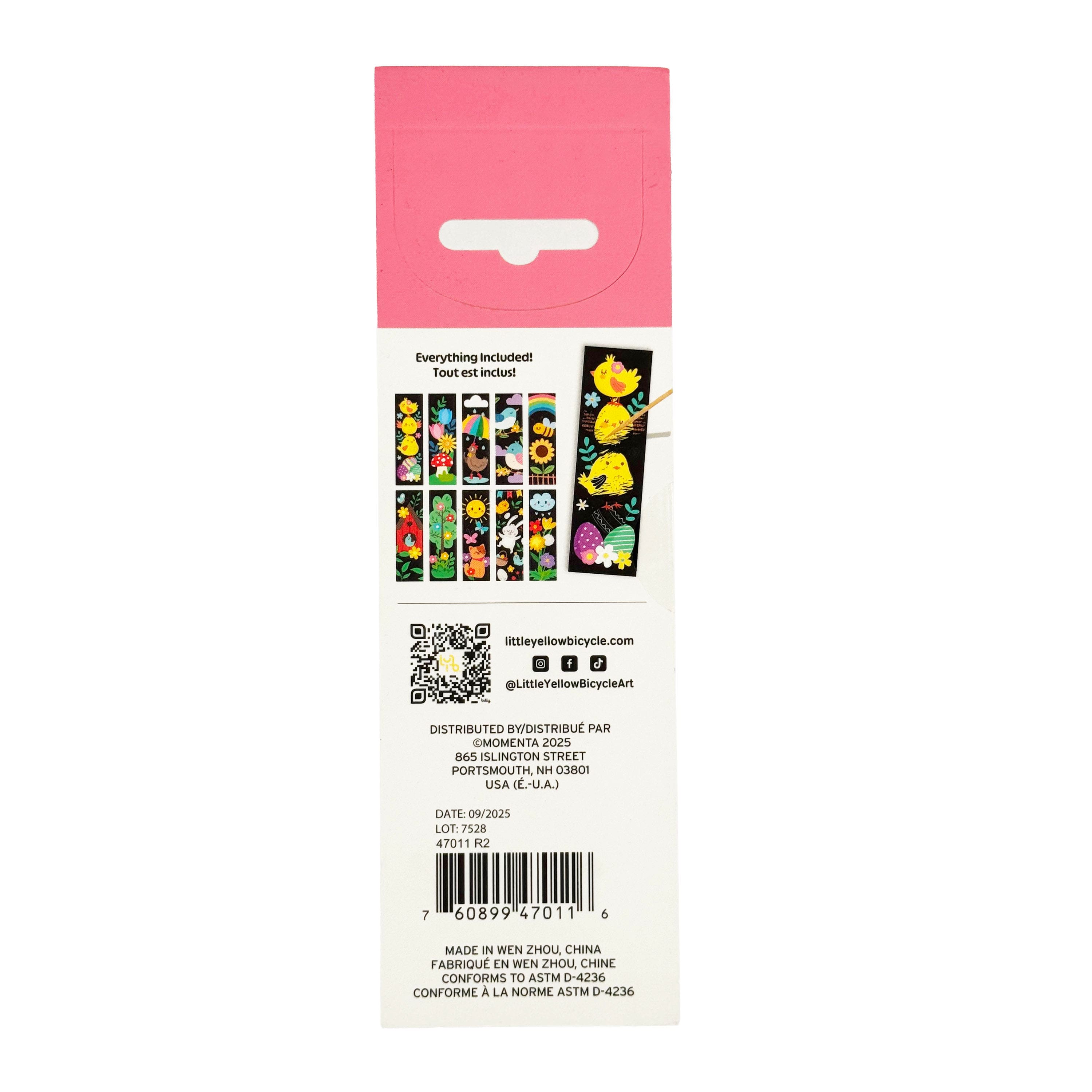 Little Yellow Bicycle® Chick Bookmark Scratch Art Kit