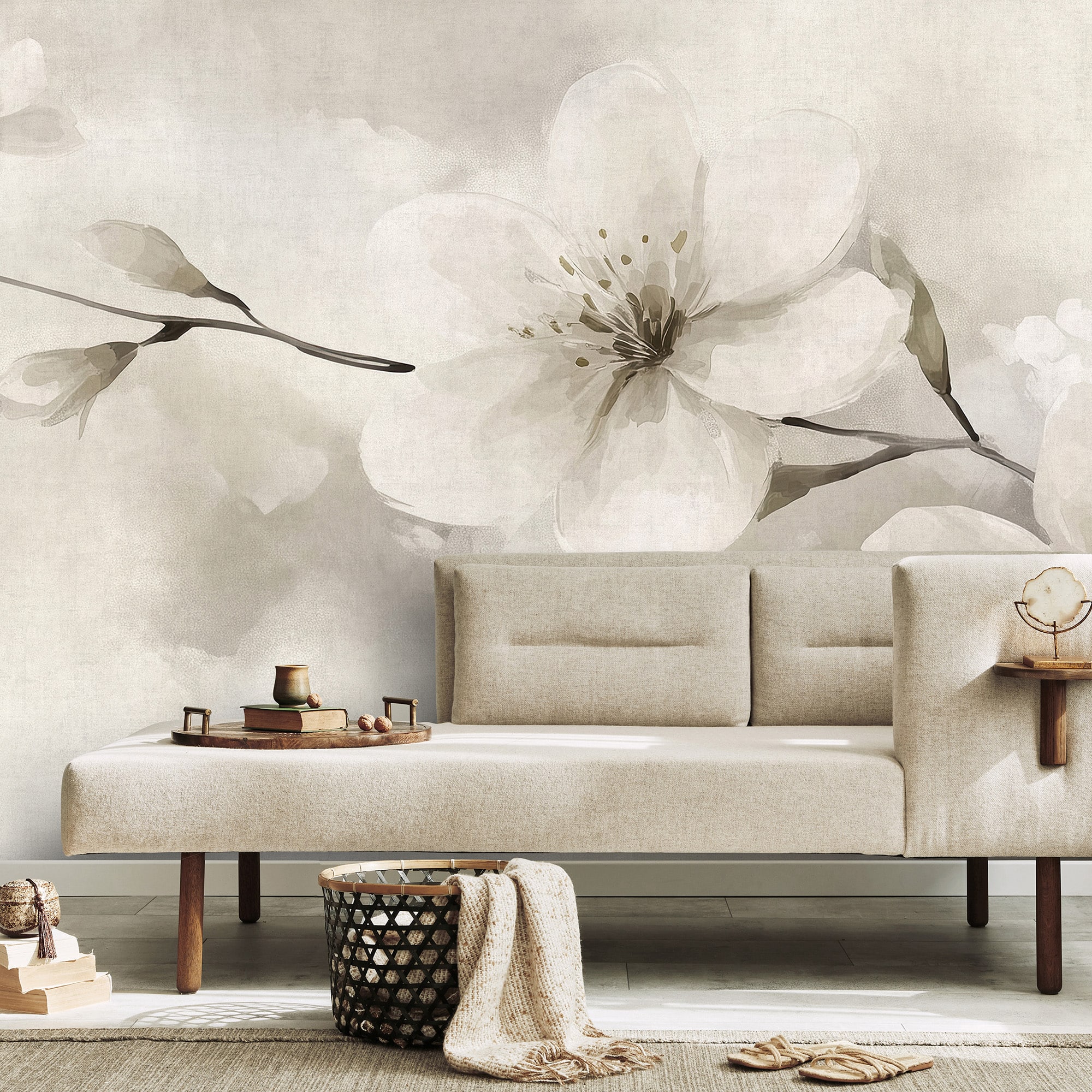 Designs Direct First Light Taupe Wall Mural