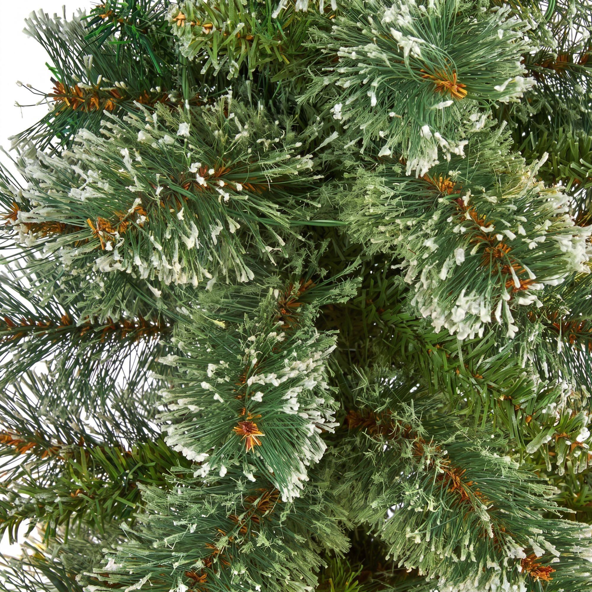 Nearly Natural 3ft. Unlit Wisconsin Slim Snow Tip Pine Artificial Christmas Tree