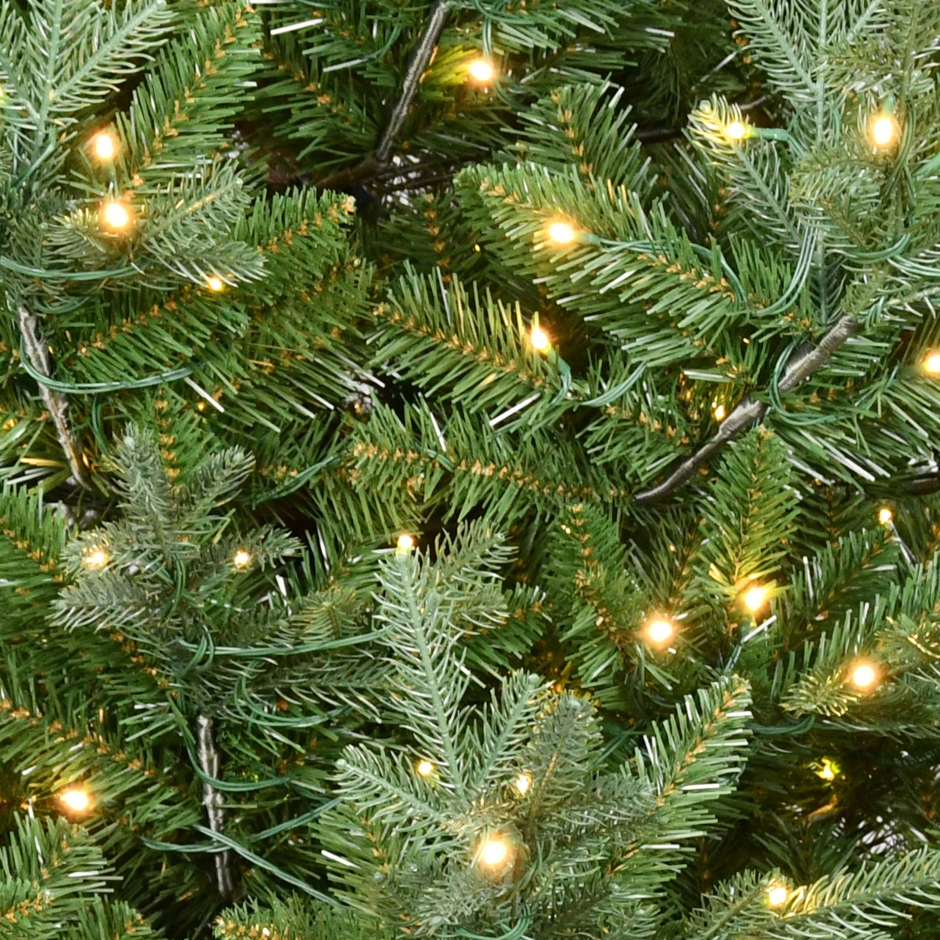 12ft. Pre-Lit Hillside Spruce Artificial Christmas Tree, Warm White LED Lights
