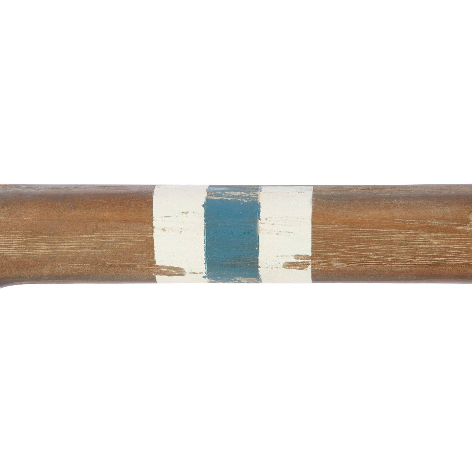 48" Brown Wood Coastal Wall Hooks