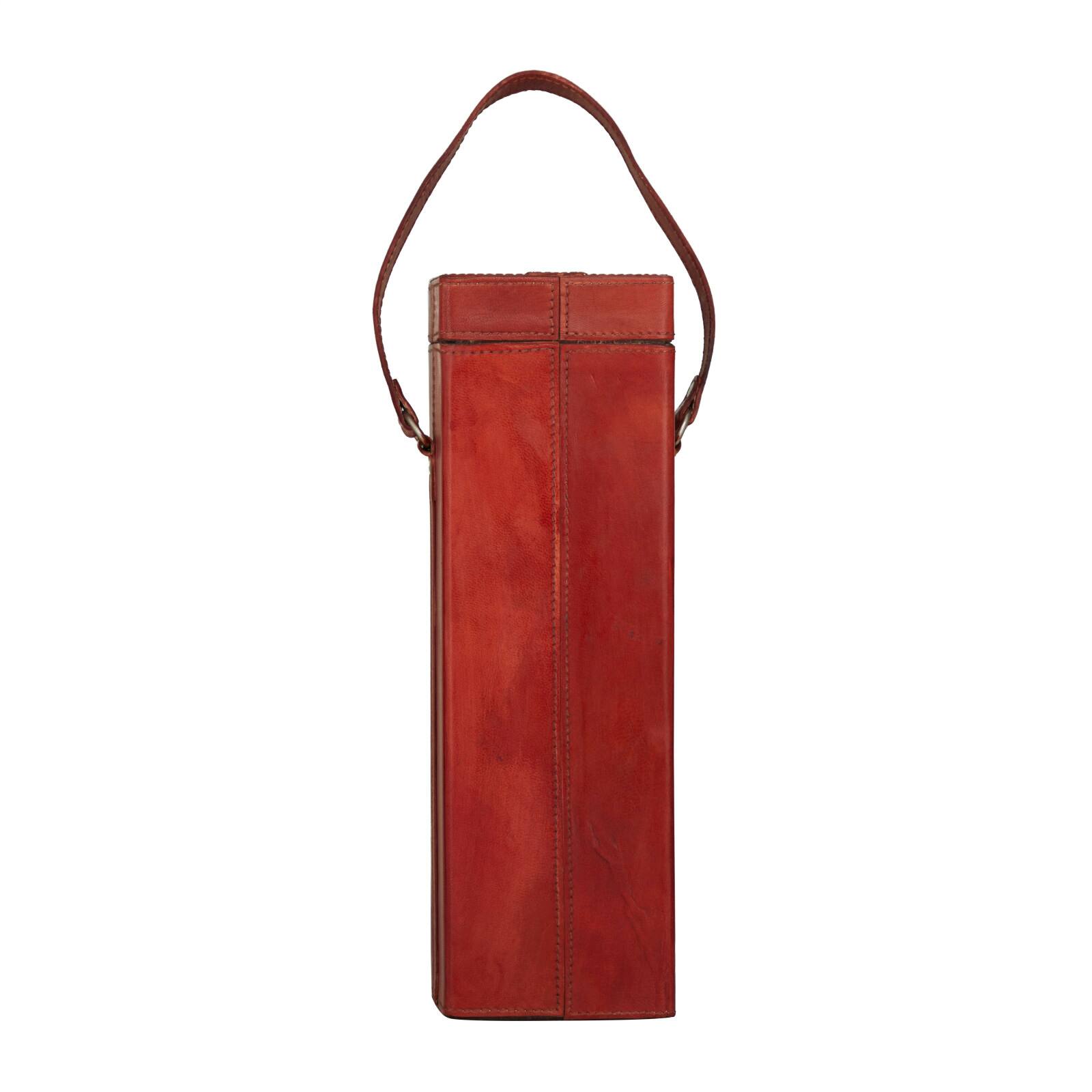 Red Modern Wine Holder, 5" x 5" x 15"