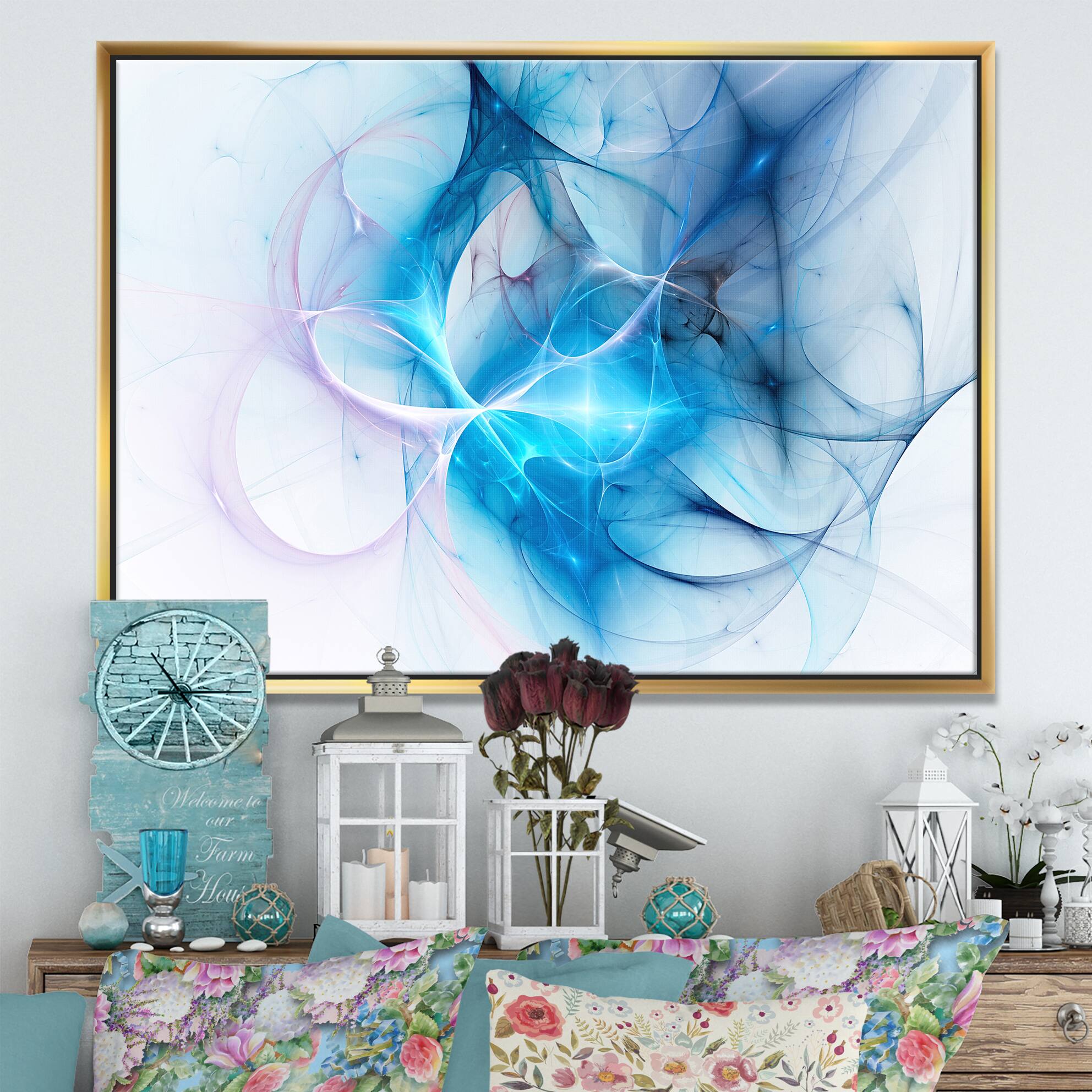 Designart - Blue Nebula Star