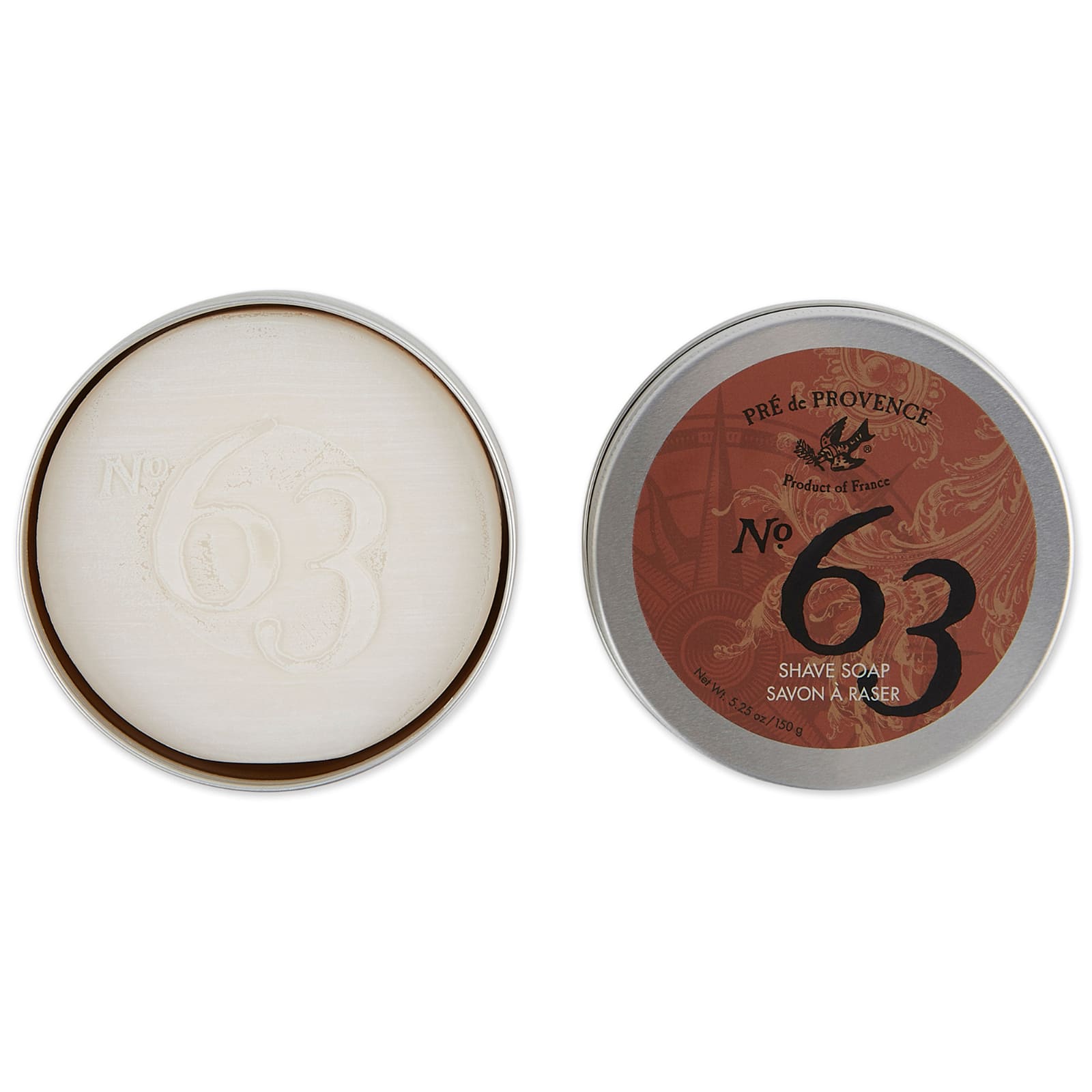 European Soaps No. 63 Men's Shave Soap in Tin, 150g