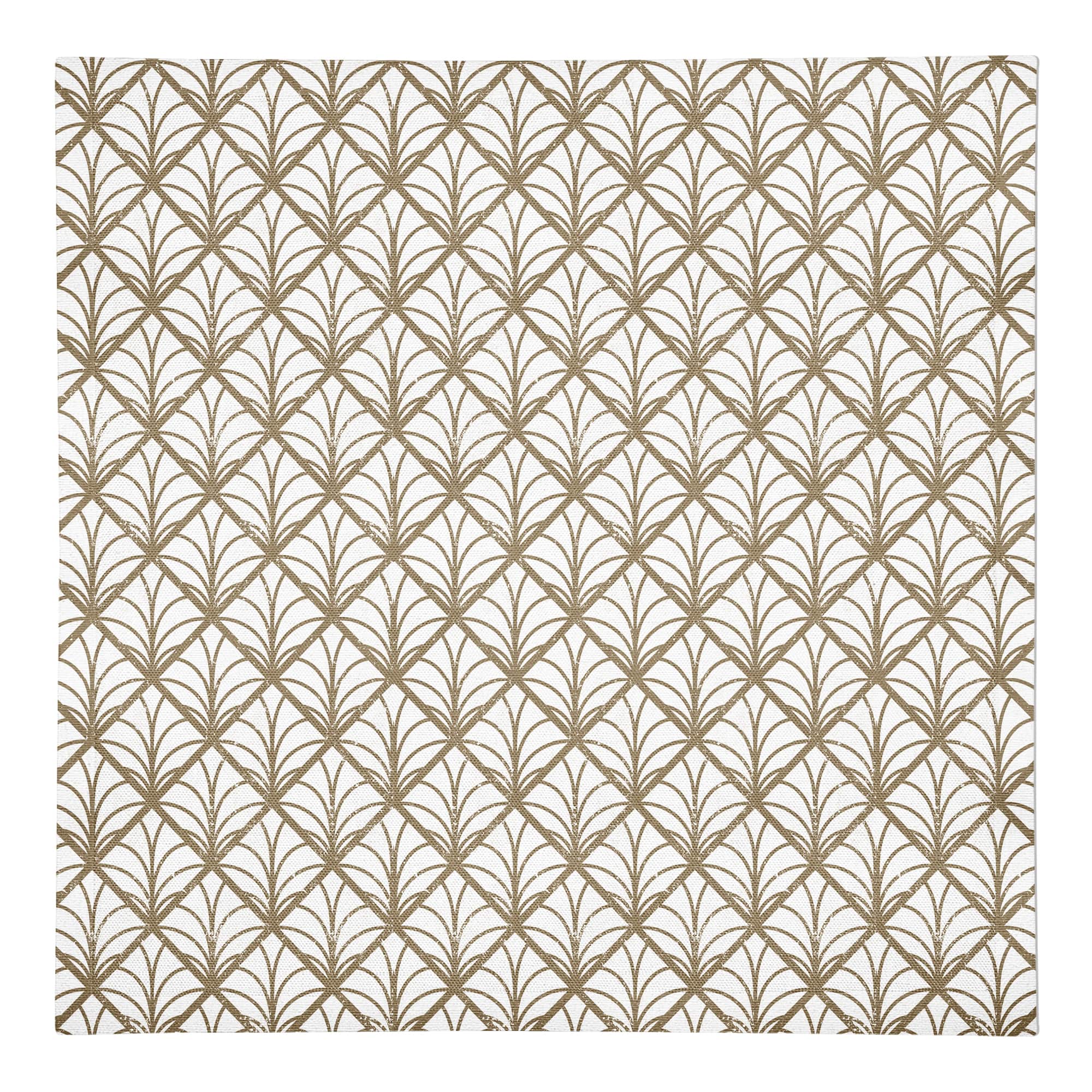 Gold Art pattern 10" x 10" Cotton Twill Napkin