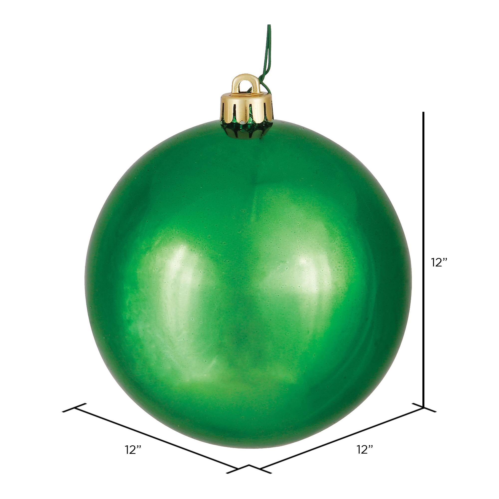 Vickerman 12" Shiny Ball Ornament