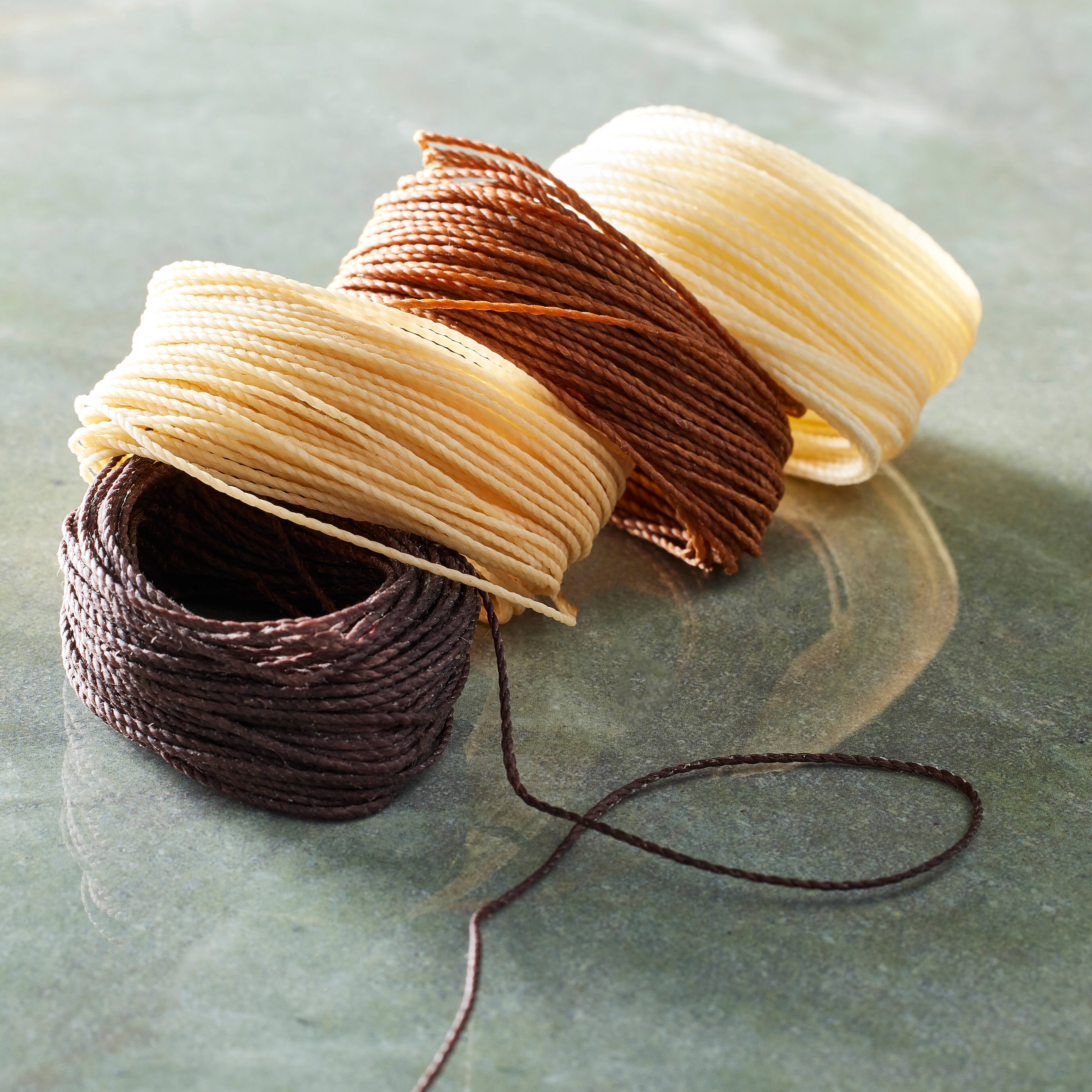 6 Packs: 4 ct. (24 total) Beadsmith® Knot-it!™ Java Waxed Brazilian Cord