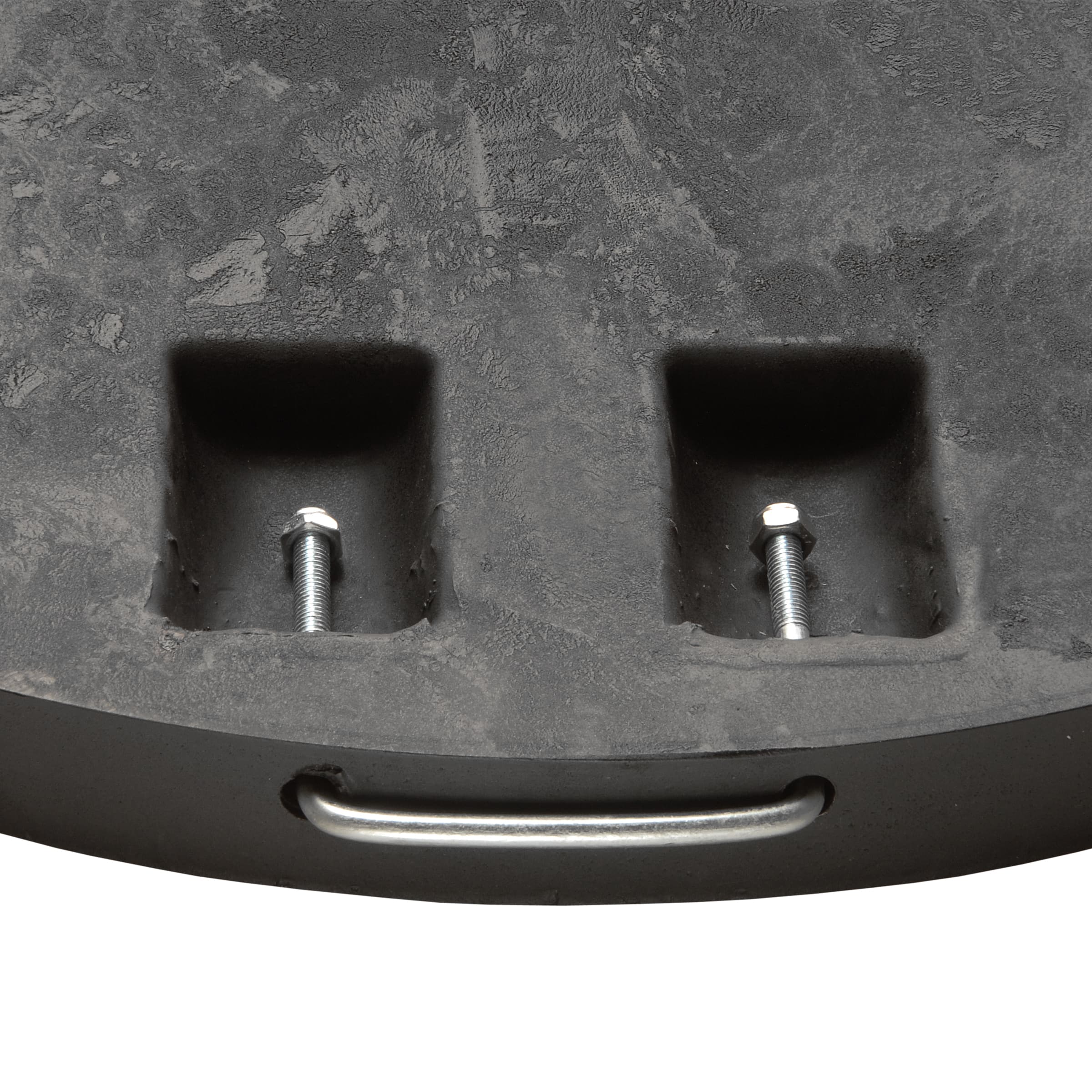 25" Black Metal Pie Shaped Umbrella Base