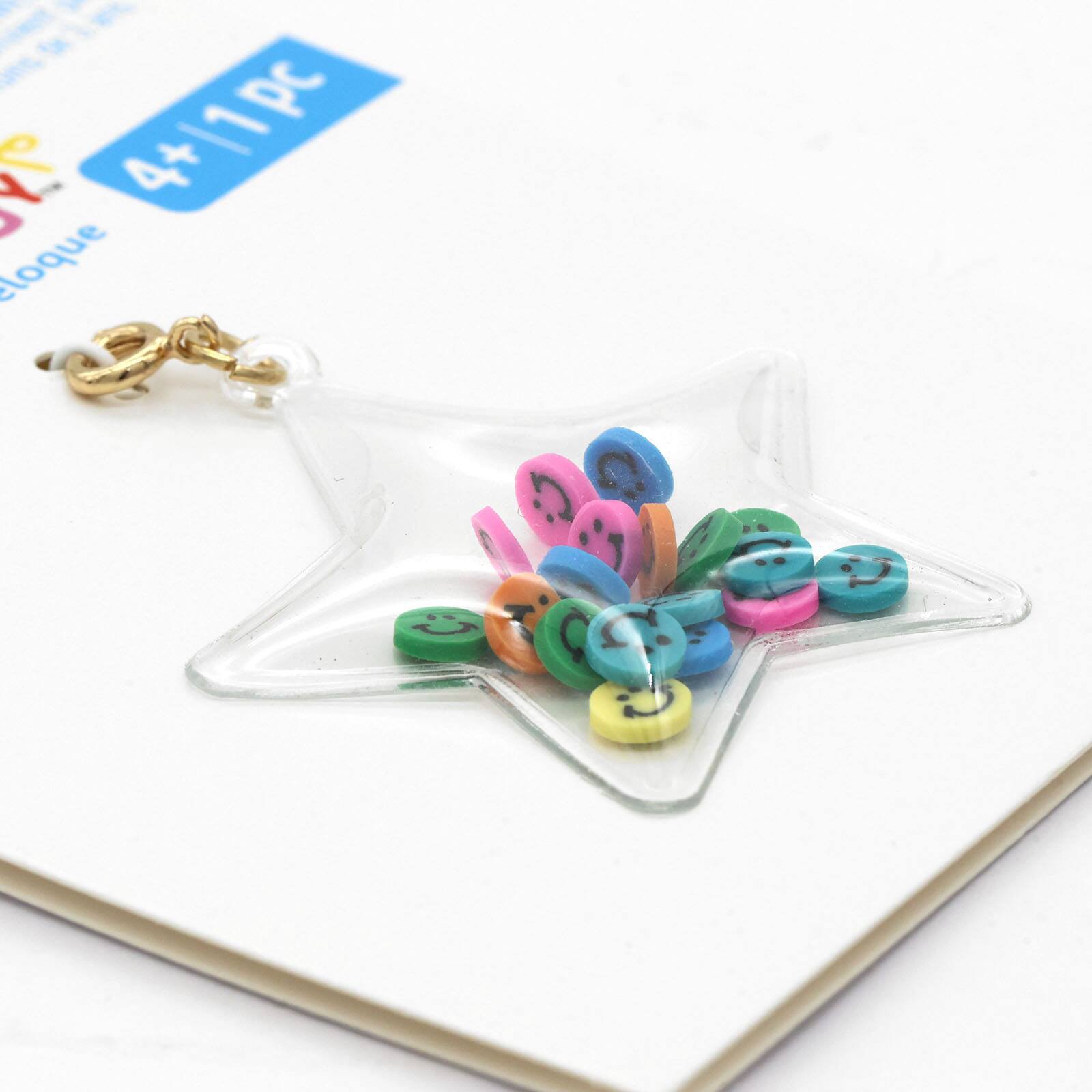 Smiley Star Shaker Charm by Creatology™