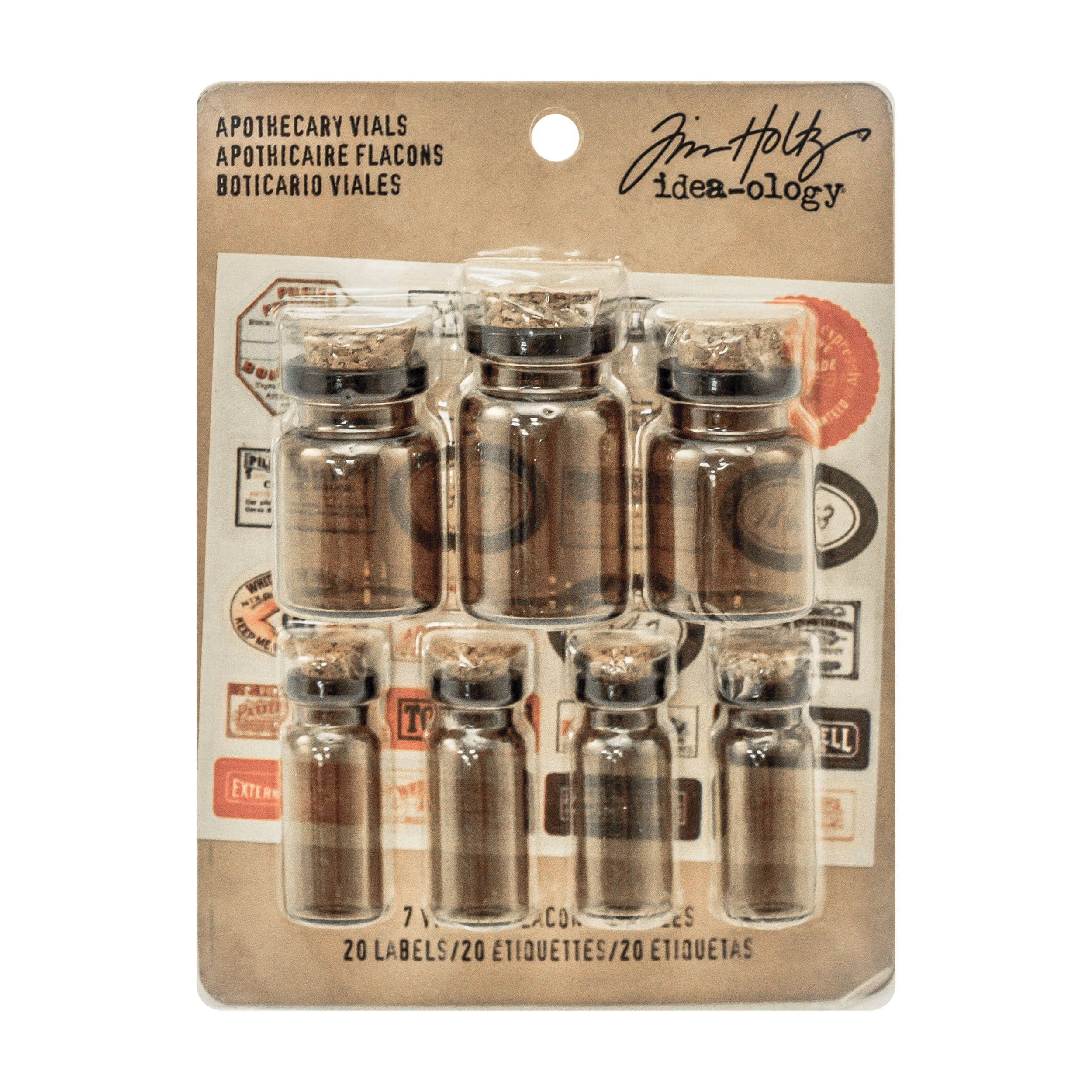 Tim Holtz® Idea-Ology Apothecary Vials & Labels