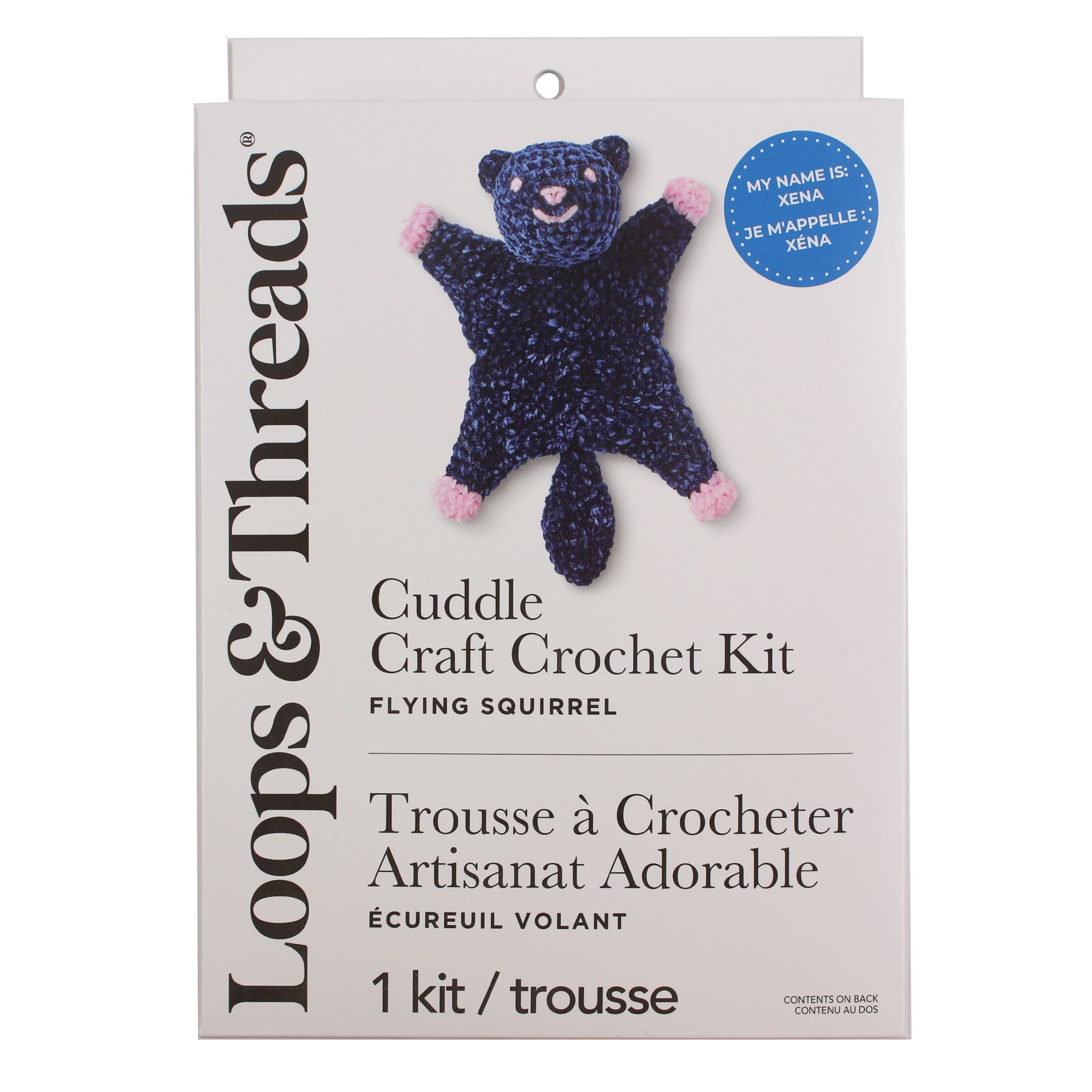 Flying Squirrel Intermediate Cuddle Craft Crochet Kit by Loops & Threads®