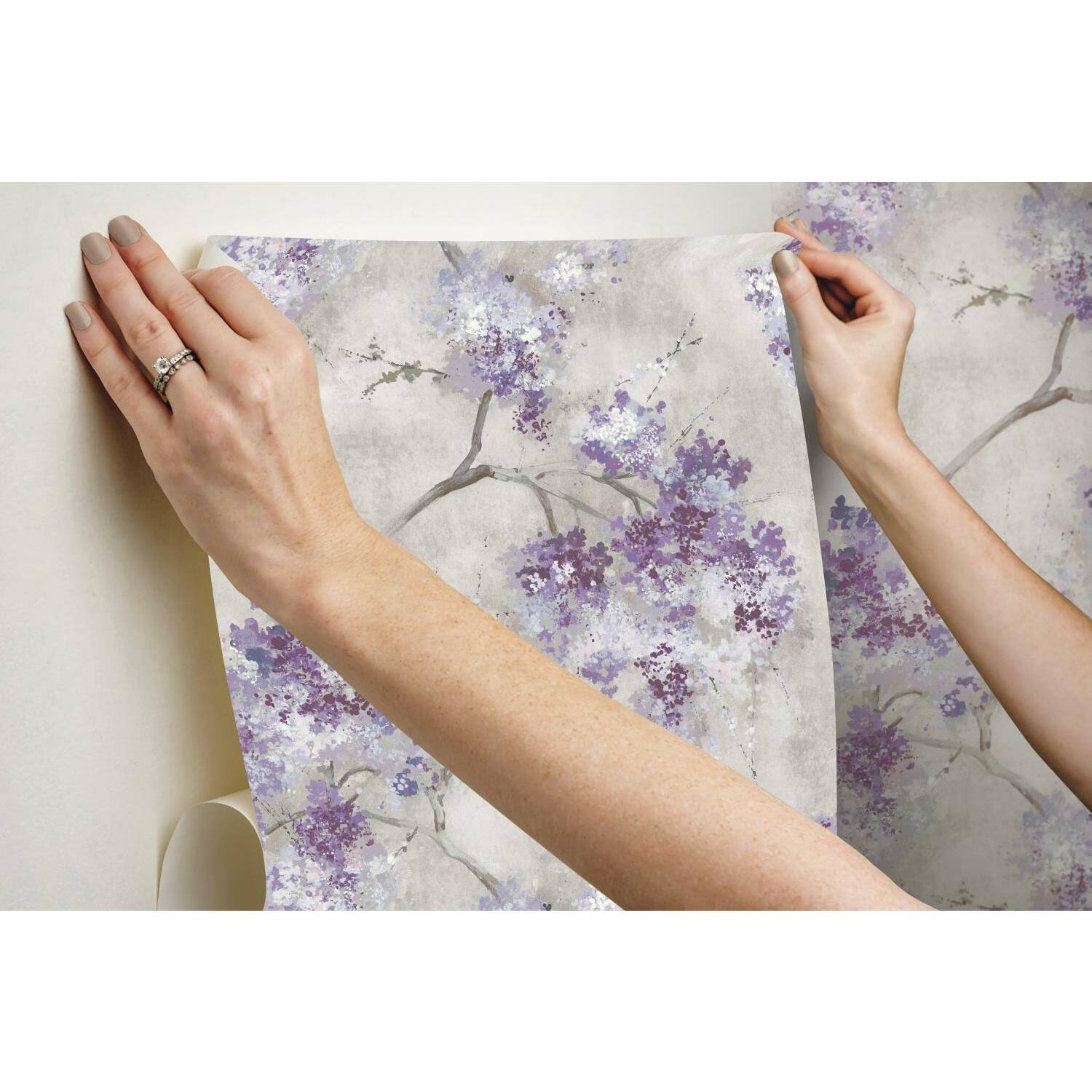 RoomMates Weeping Cherry Tree Blossom Peel & Stick Wallpaper