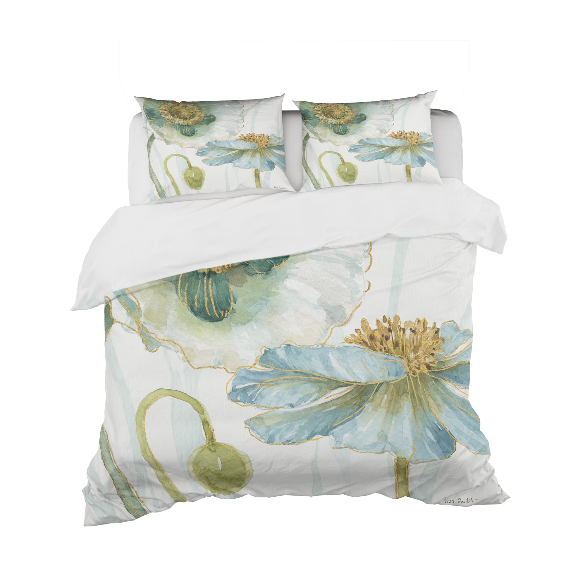 Designart 'My Greenhouse Cottage Flowers II' Cottage Bedding Set