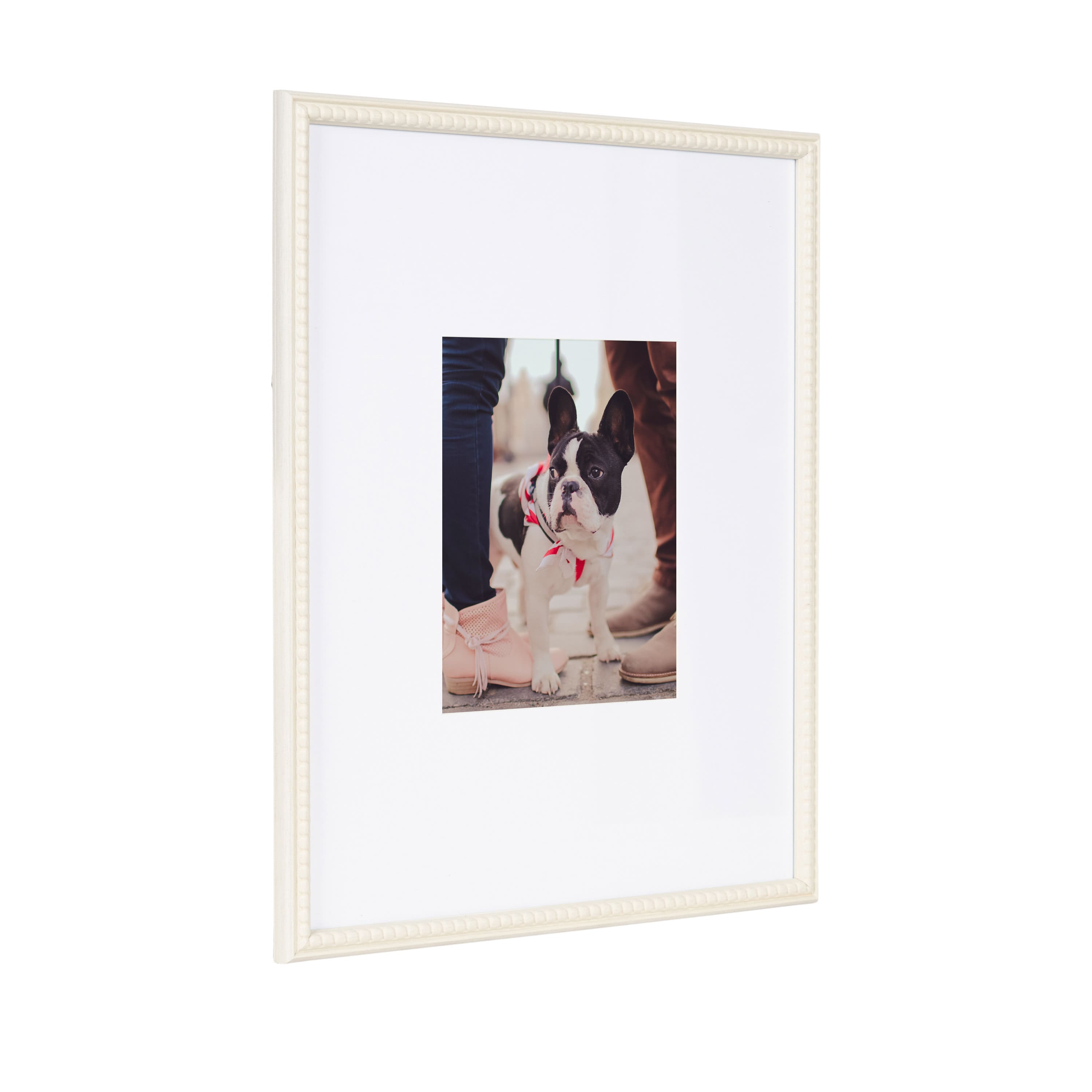 Kate and Laurel 16" x 20" Adlynn Beaded Photo Frame with 8" x 10" Mat