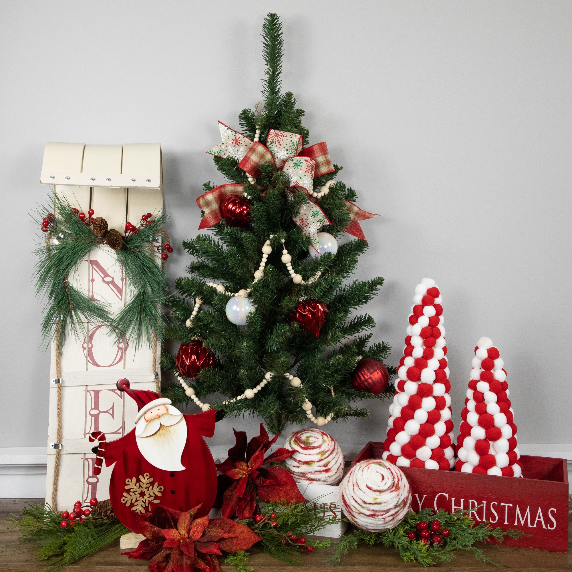 3ft. Unlit Buffalo Fir Artificial Christmas Wall or Door Tree