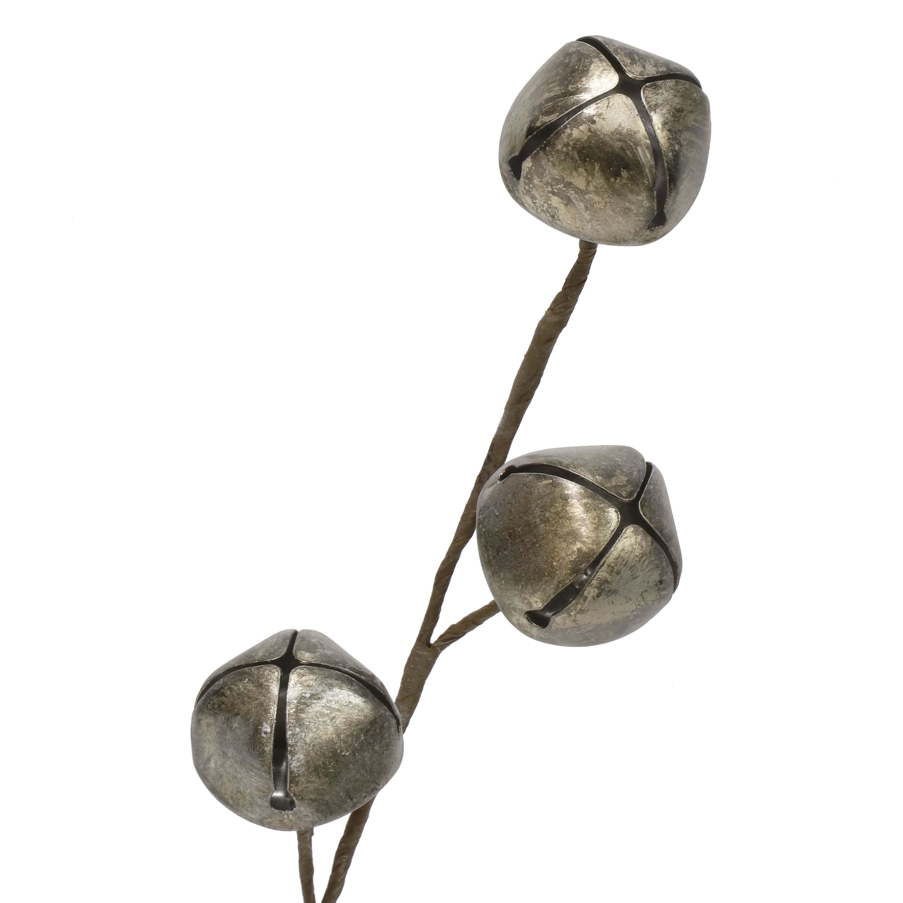28" Antiqued Silver Jingle Bell Stem by Ashland®