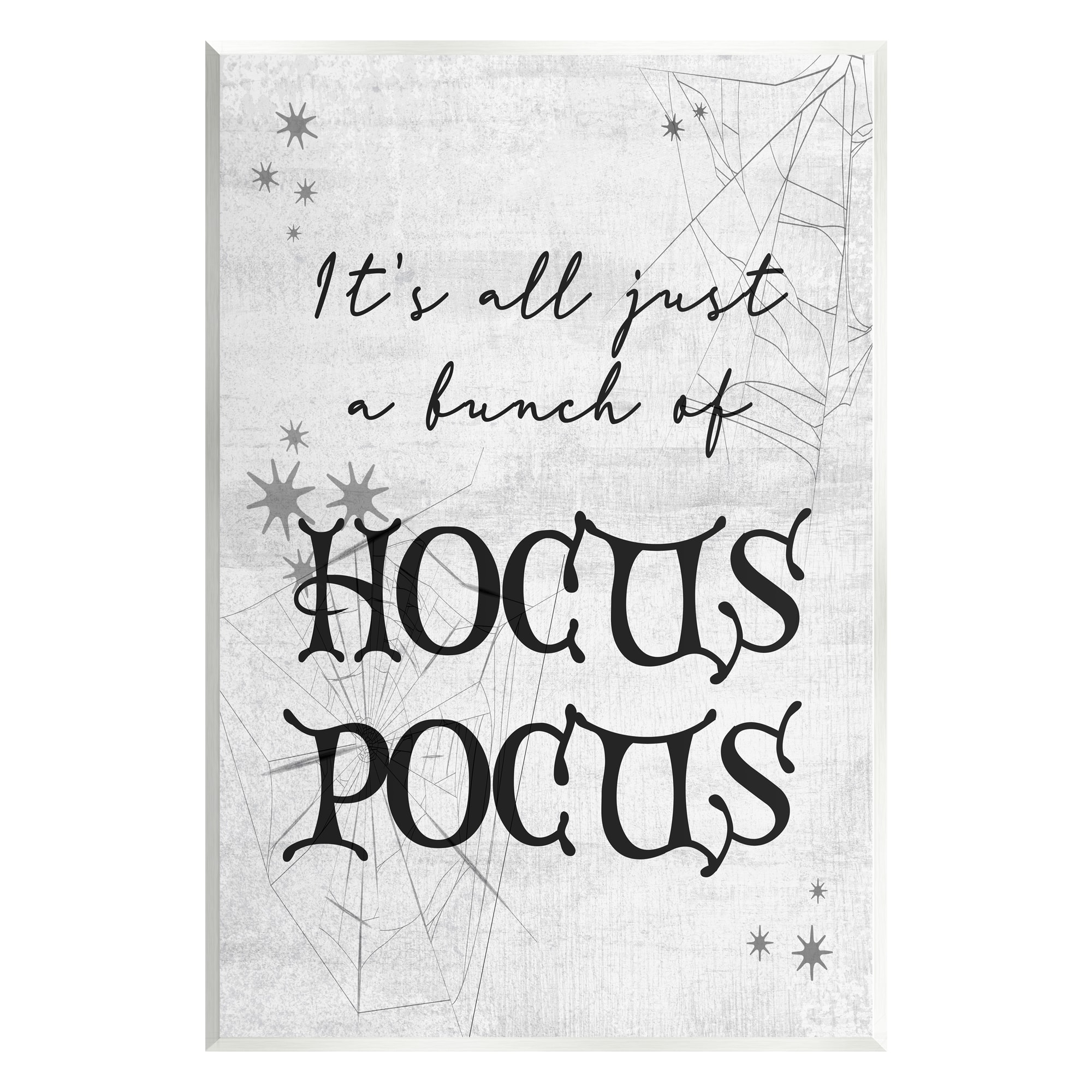 Stupell Industries Just A Bunch Of Hocus Pocus Phrase Wall Plaque Art