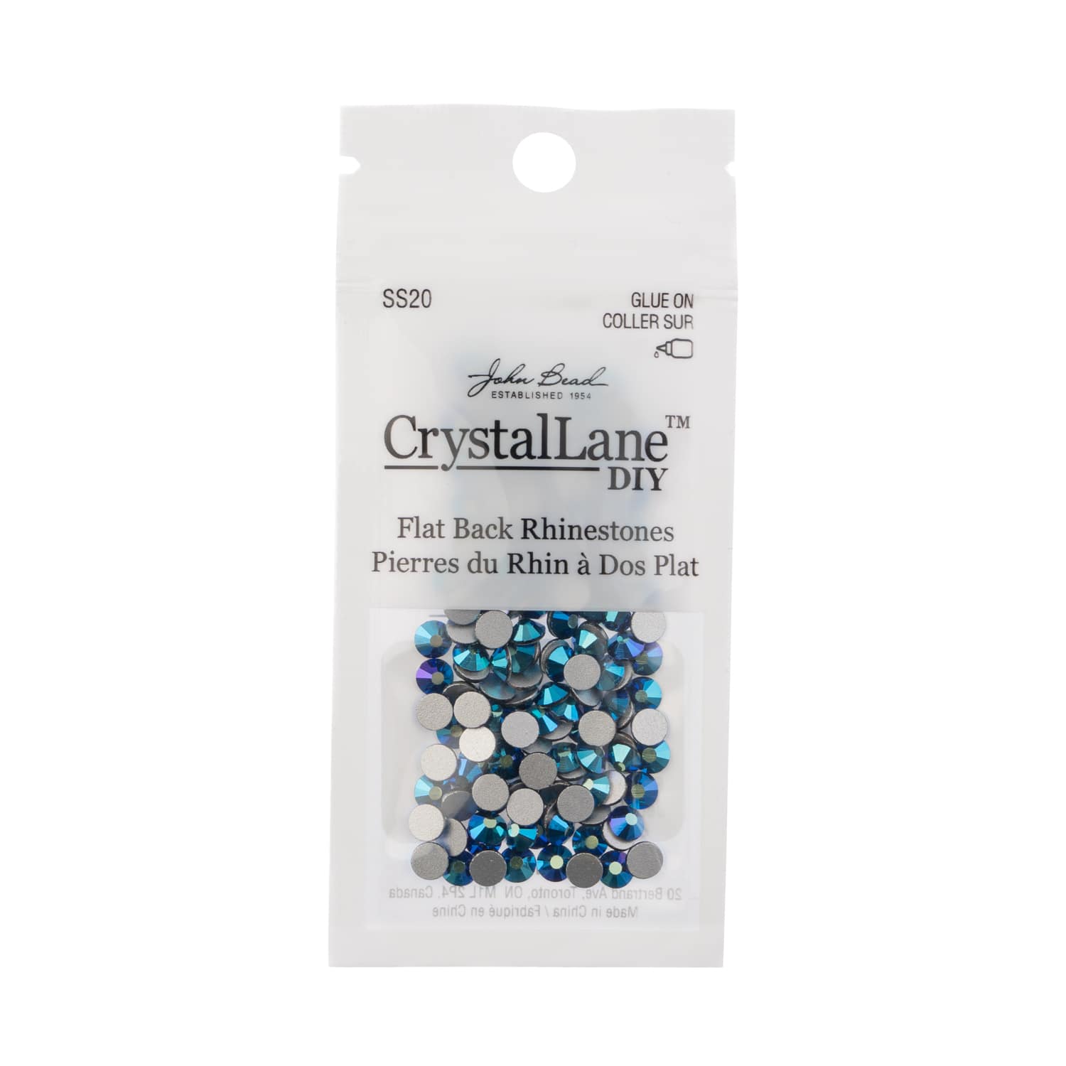 John Bead Crystal Lane SS20 Round Flatback Czech Crystals, 144ct.