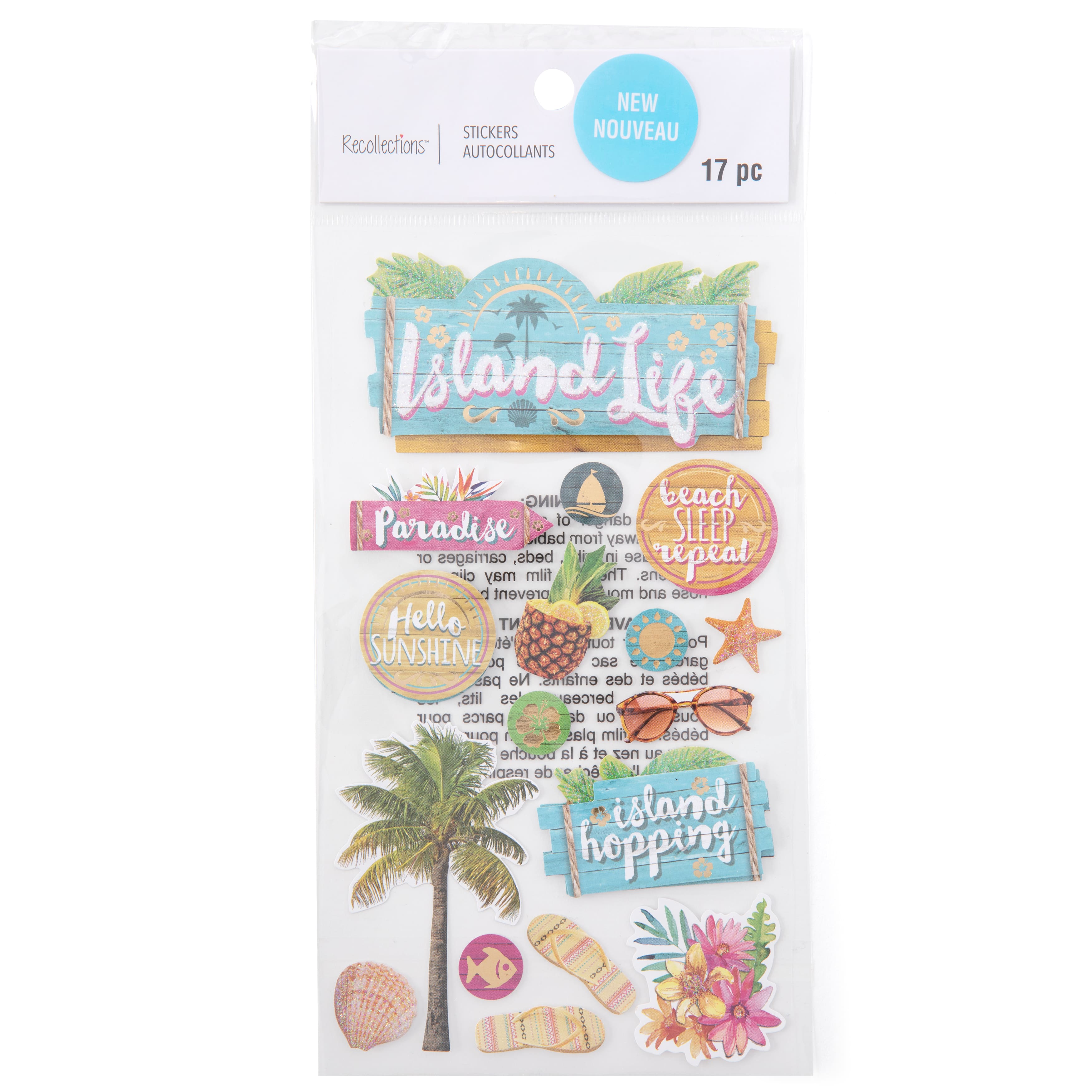 12 Pack: Island Life Stickers by Recollections™