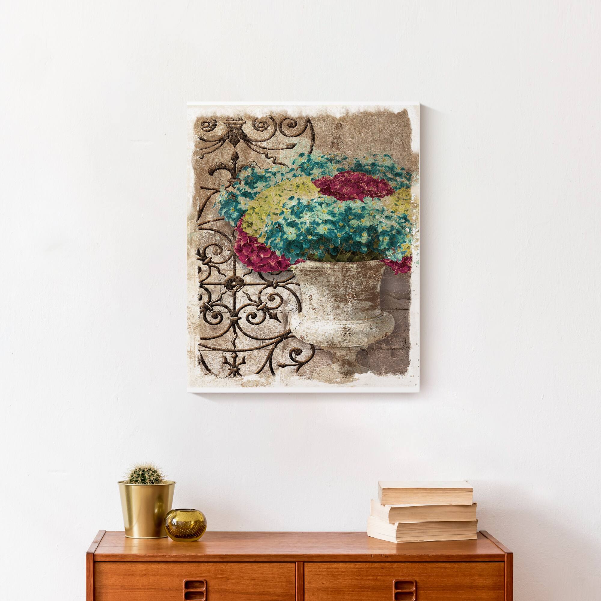 Hydrangea Iron Works 16" x 20" Canvas Wall Art