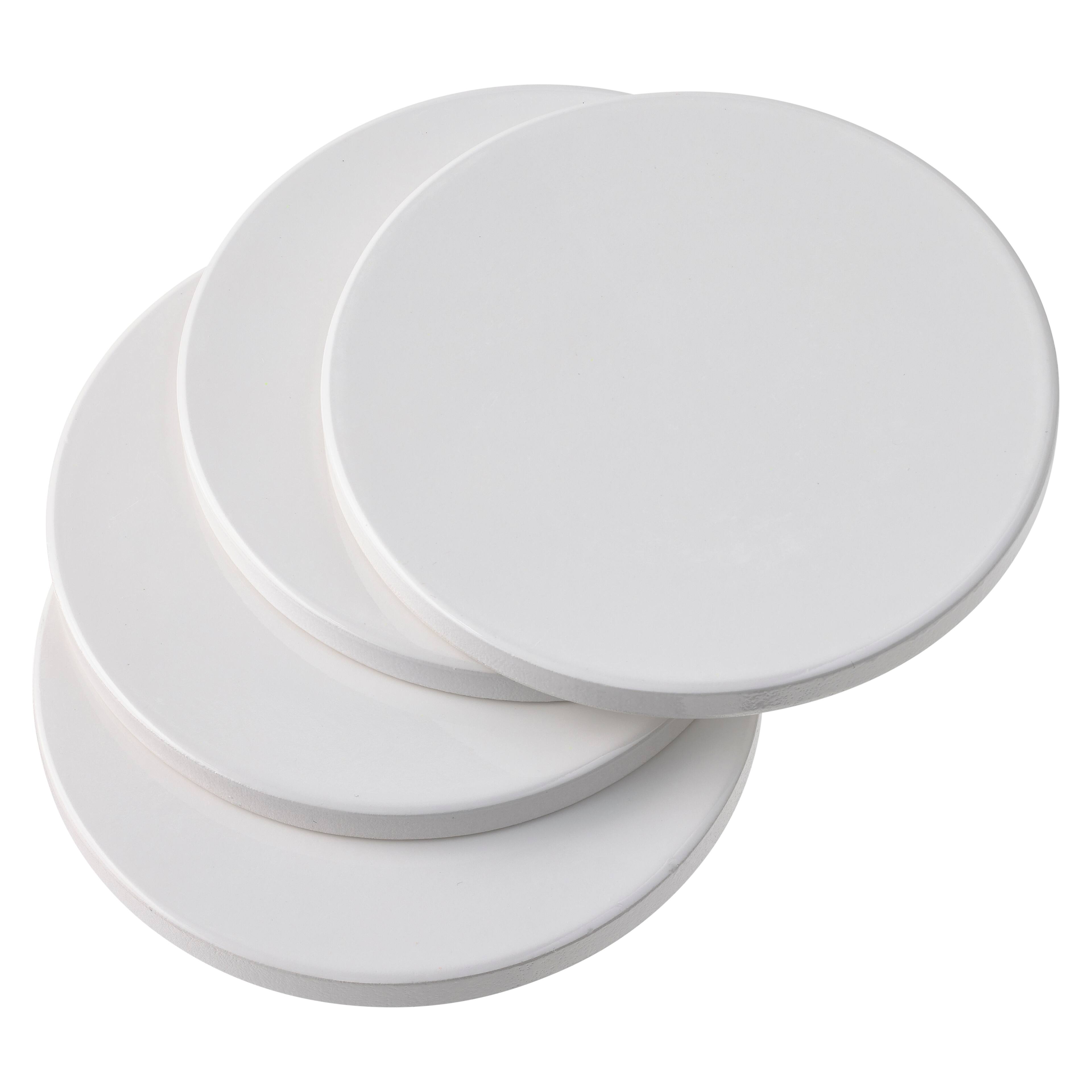 6 Packs: 4 ct. (24 total) Cricut® Round Coaster Blanks