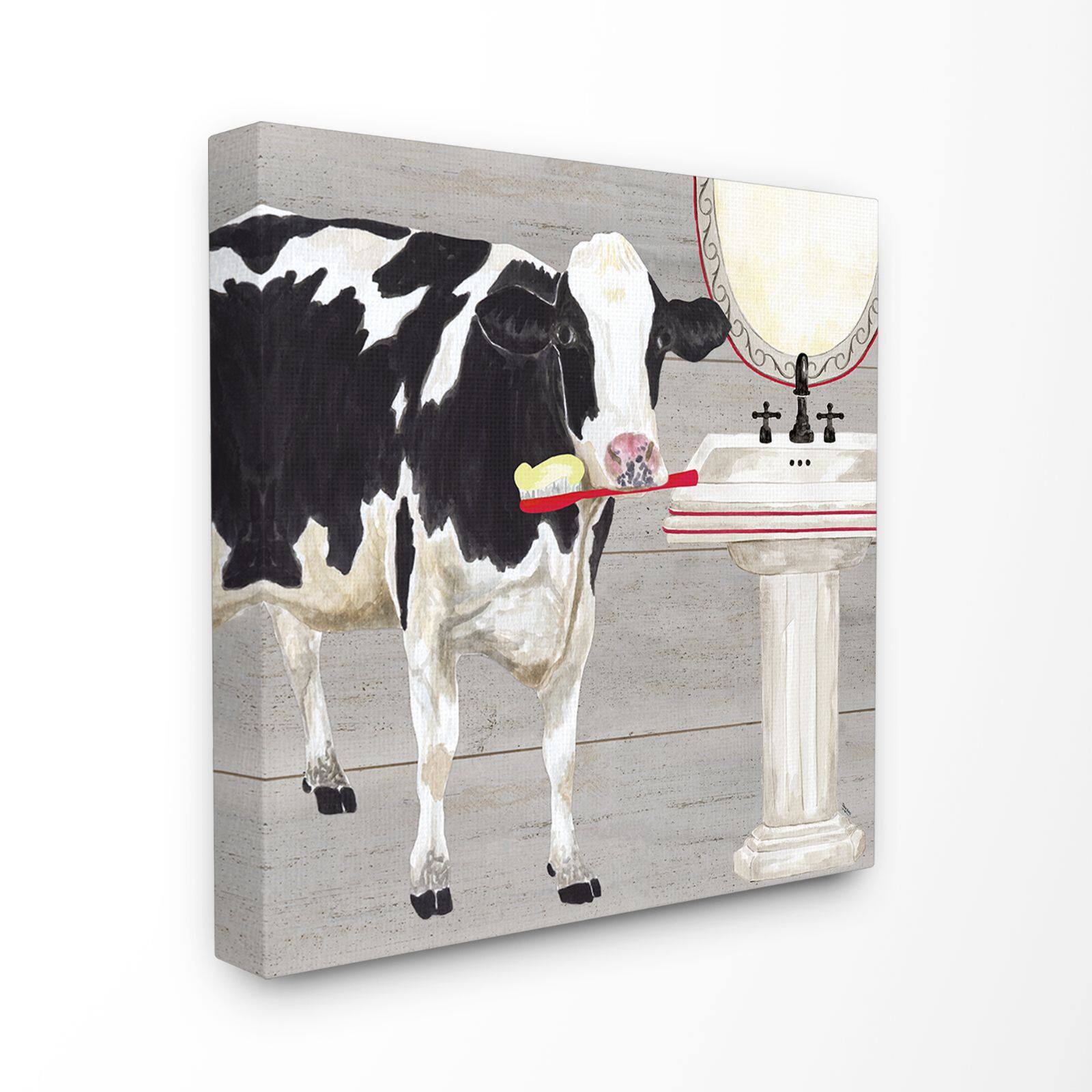 Stupell Industries Bath Time For Cows Wall Accent