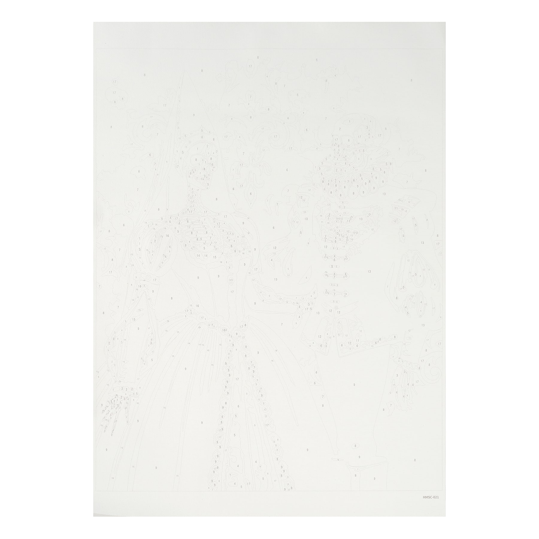 11" x 14" Skeleton Couple Paint-by-Number Kit by Artist's Loft®
