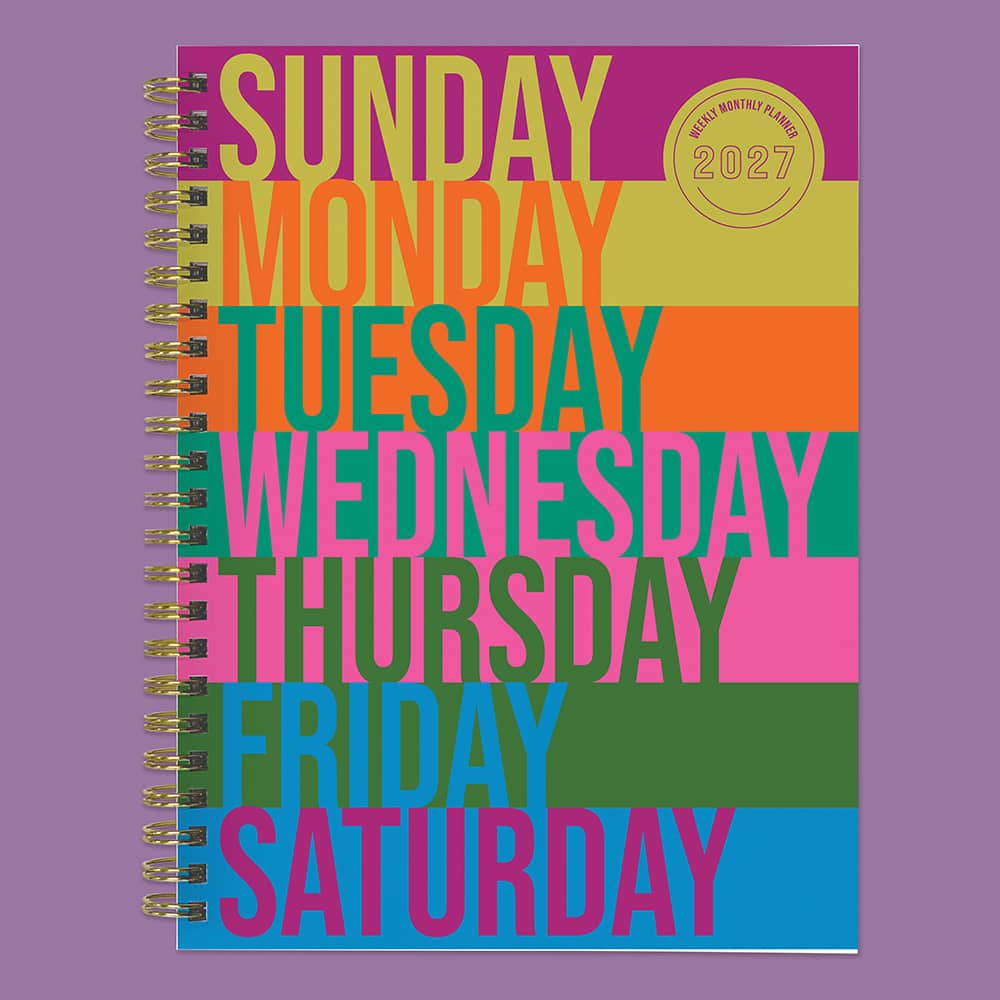 2027 All Week Long Medium Weekly Monthly Planner