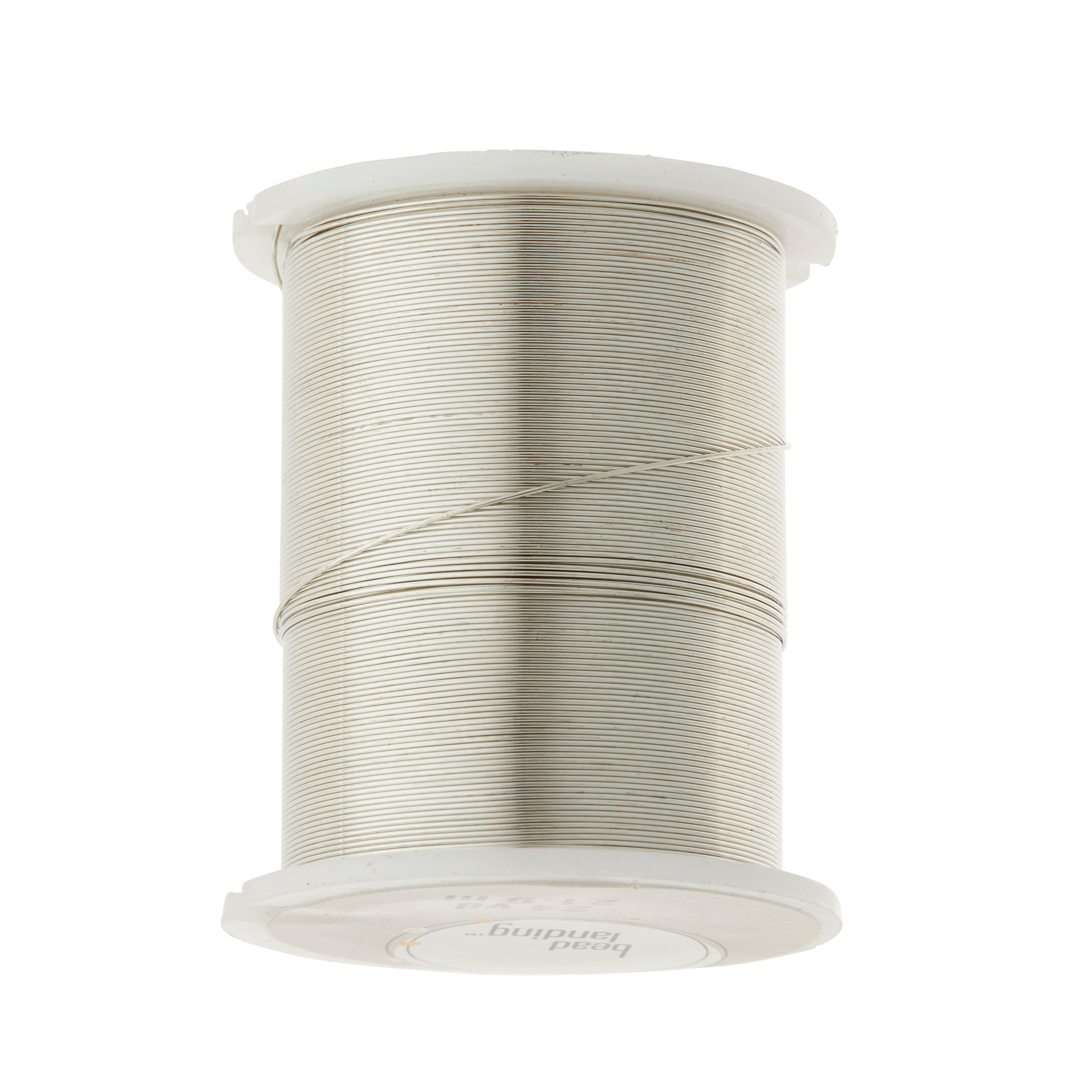 Bead Landing™ Beading Wire, Silver